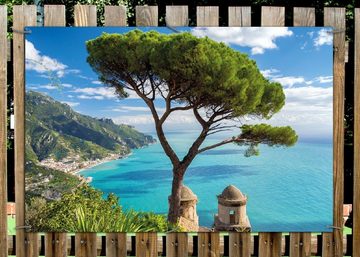 Wallario Sichtschutzzaunmatten Italienische Küste