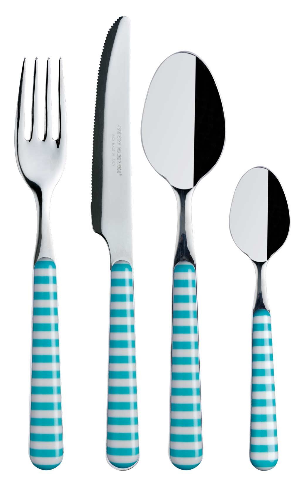 Marine Business Besteck-Set Besteck Set 24 teilig, Edelstahl, Acqua, Edelstahl