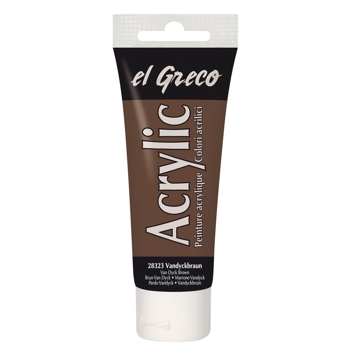 C. KREUL Acrylfarbe KREUL Acrylfarbe eL Greco vandyckbraun 75ml Tube