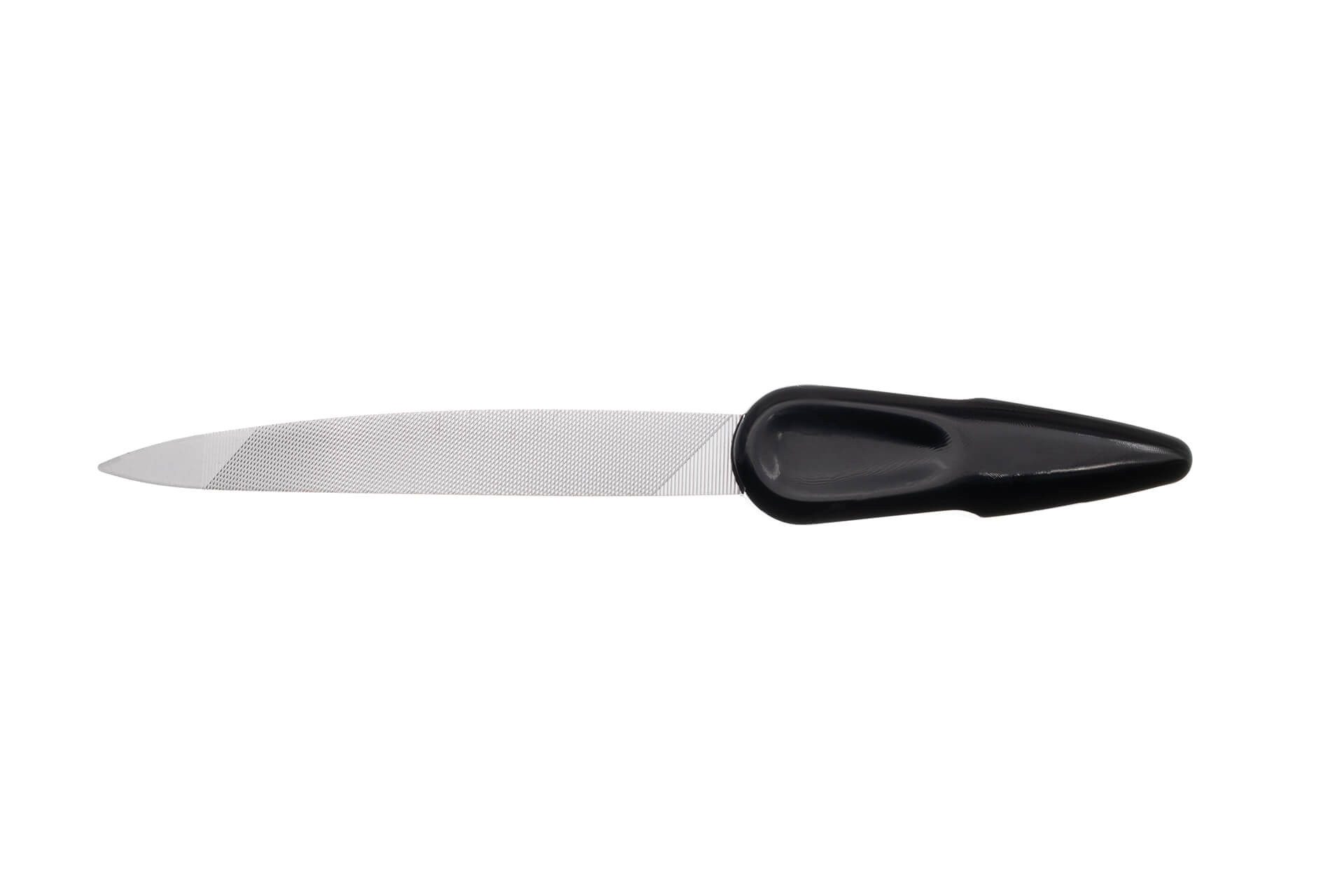 Seki EDGE Reiseformfeile SS-404, Made in Japan, 145mm, Gebogene Multifunktionsfeile mit grober und feiner Edelstahlseite