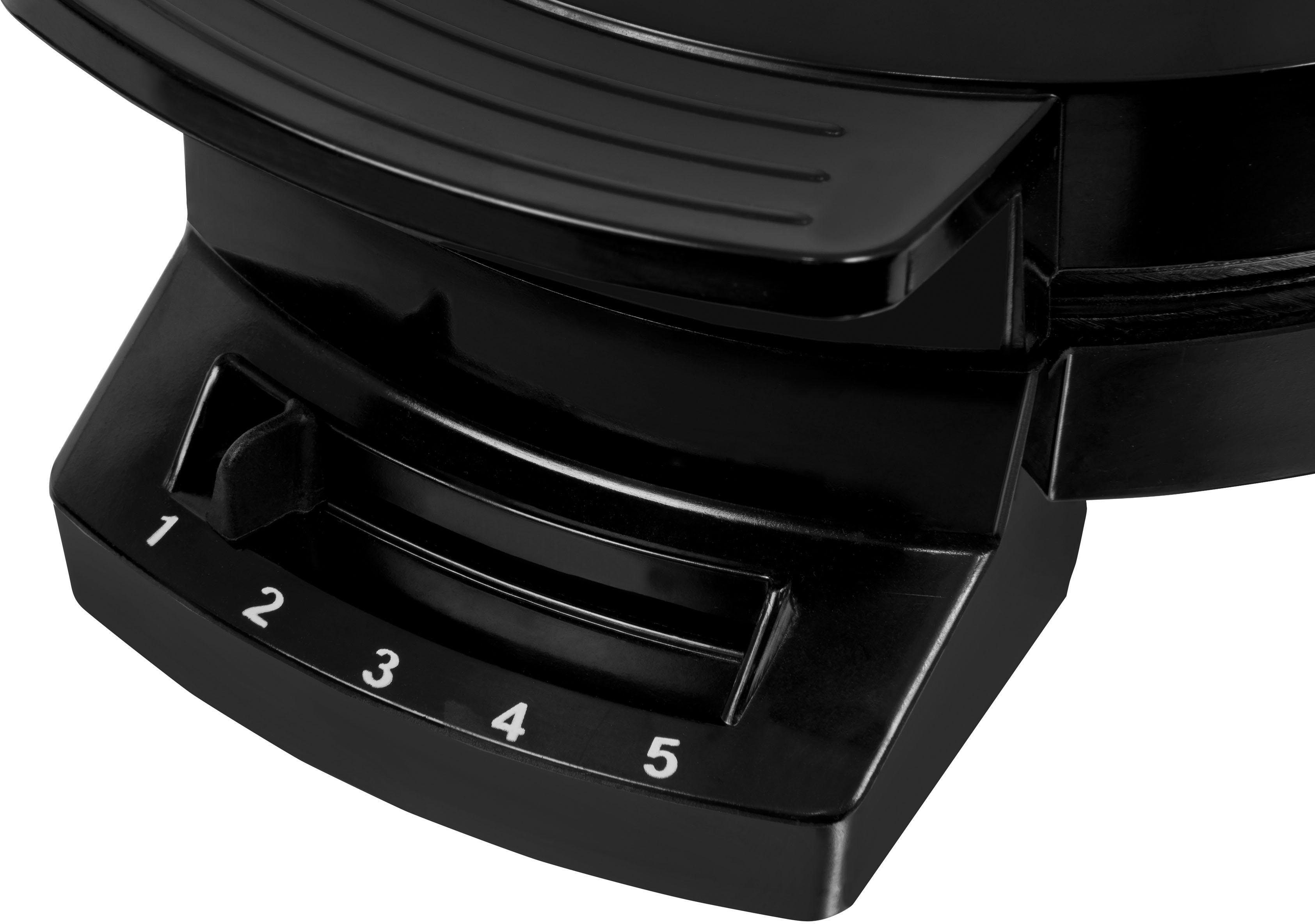 exquisit Waffeleisen WE 3101 sw, 1200 W – Bild 4 von 5