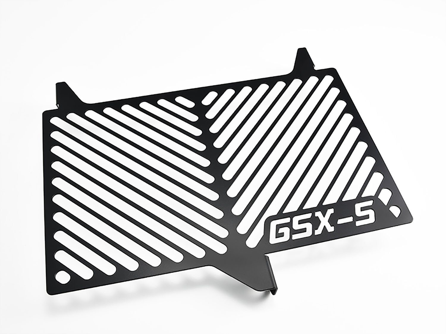 ZIEGER Motorrad-Additiv Kühlerabdeckung für Suzuki GSX-S 750 Logo schwarz, Motorradkühlerabdeckung