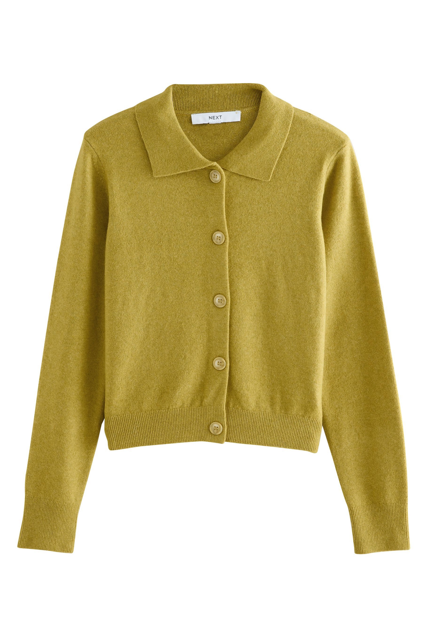 Next Strickjacke Superweiche Strickjacke mit Hemdkragen (1-tlg) günstig online kaufen