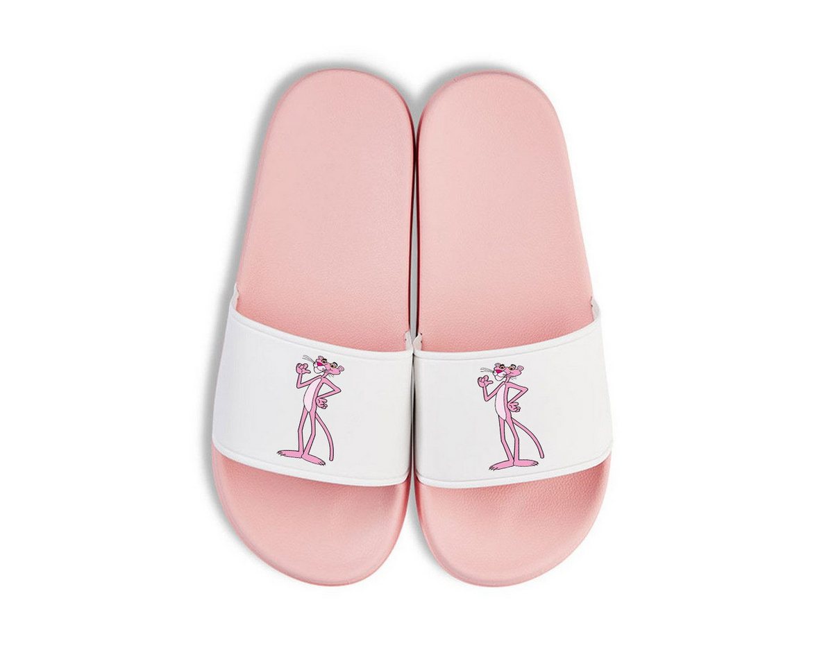 Youth Designz Pink Panther Unisex Badelatschen Flip Flips Badeschuh mit lustigen aufdruck für Damen und Herren