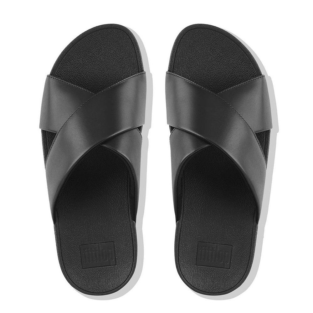 Fitflop Lulu Cross Slide Sandals Leather Sandale – Bild 3 von 4