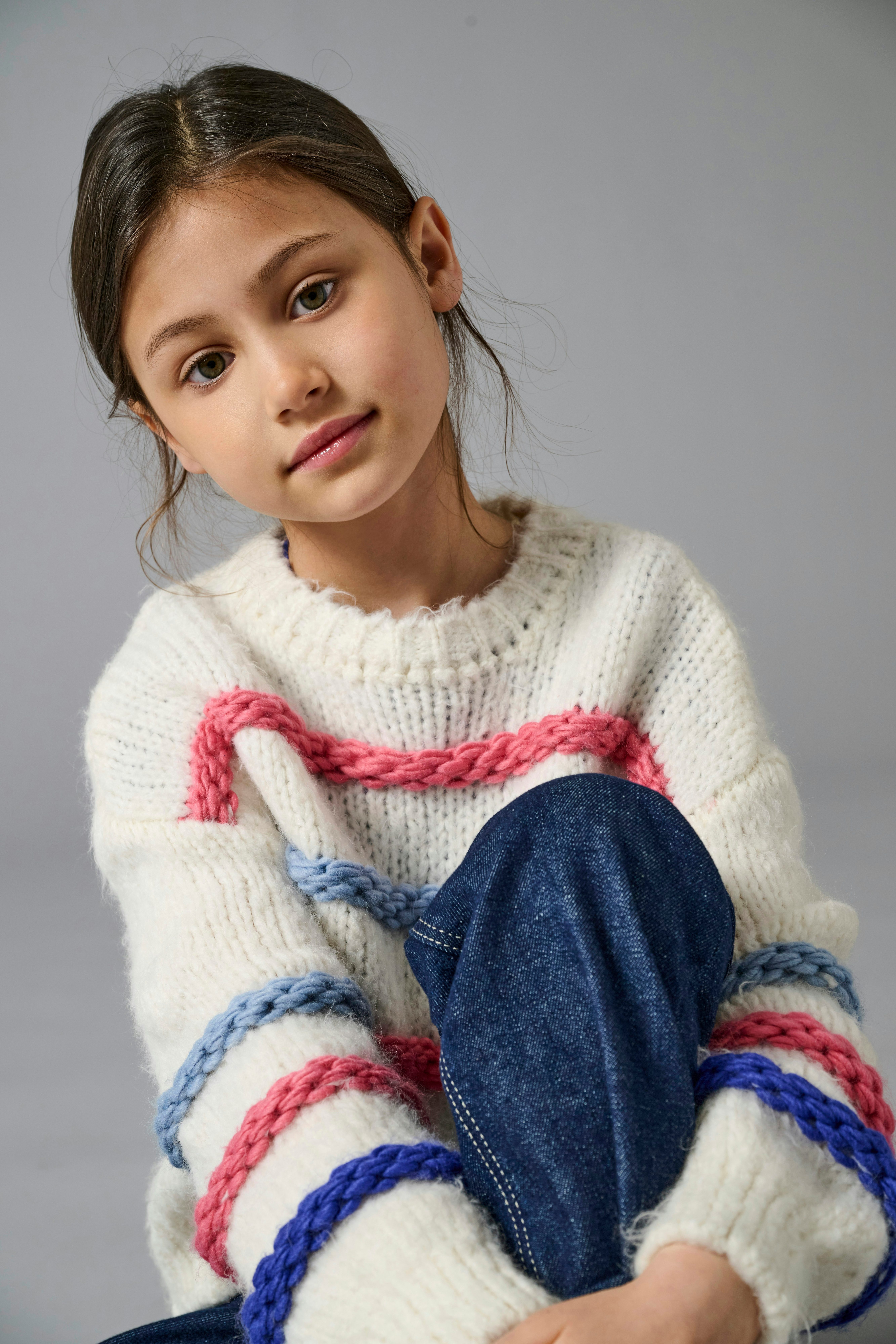 Rundhalspullover KOGMY L/S STRIPE O- NECK KNT