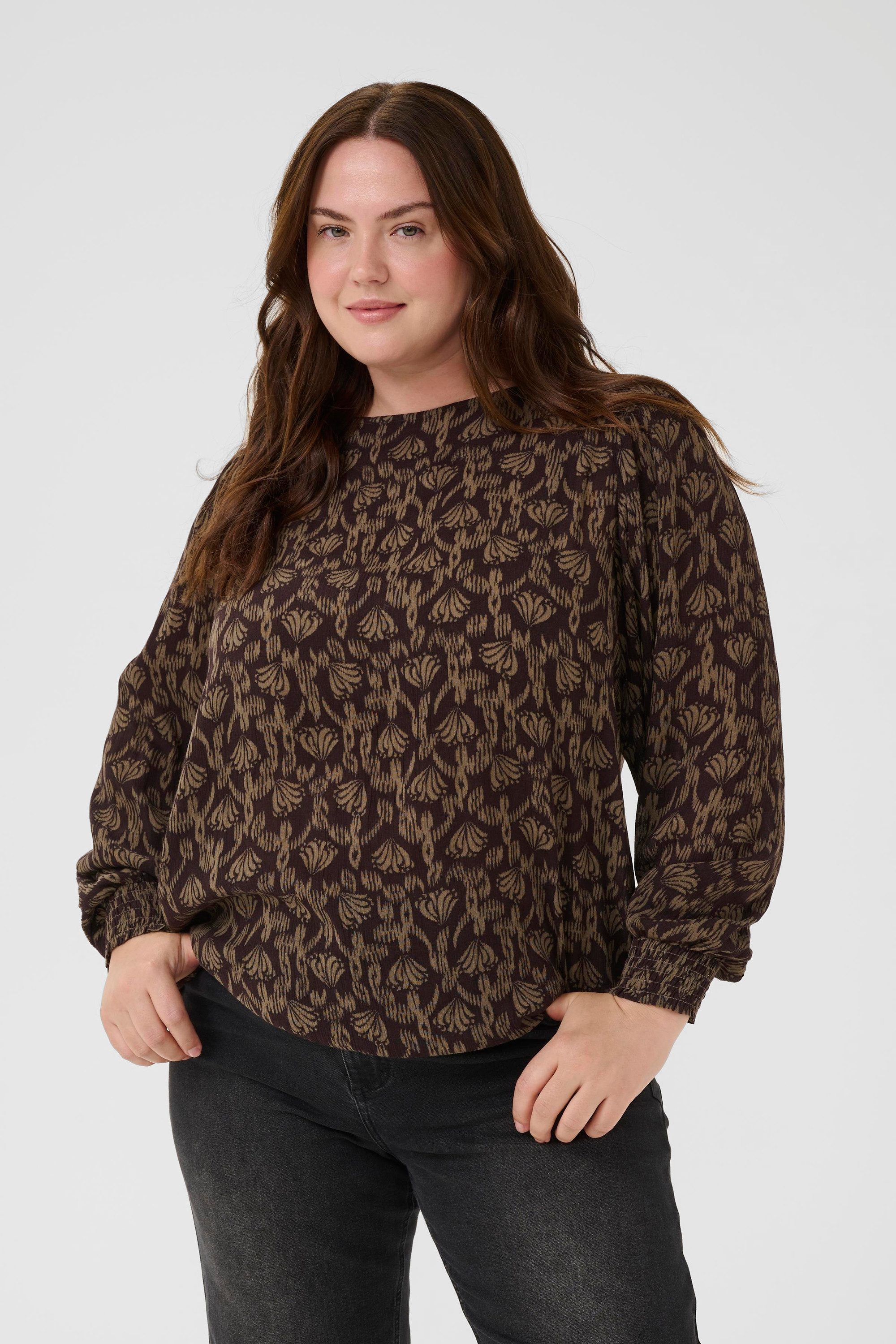 Langarmbluse Langarm-Bluse KCrikke