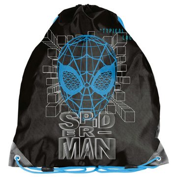 PASO Federtasche, 22 Teilig + Turnbeutel - Spider-Man - Blau