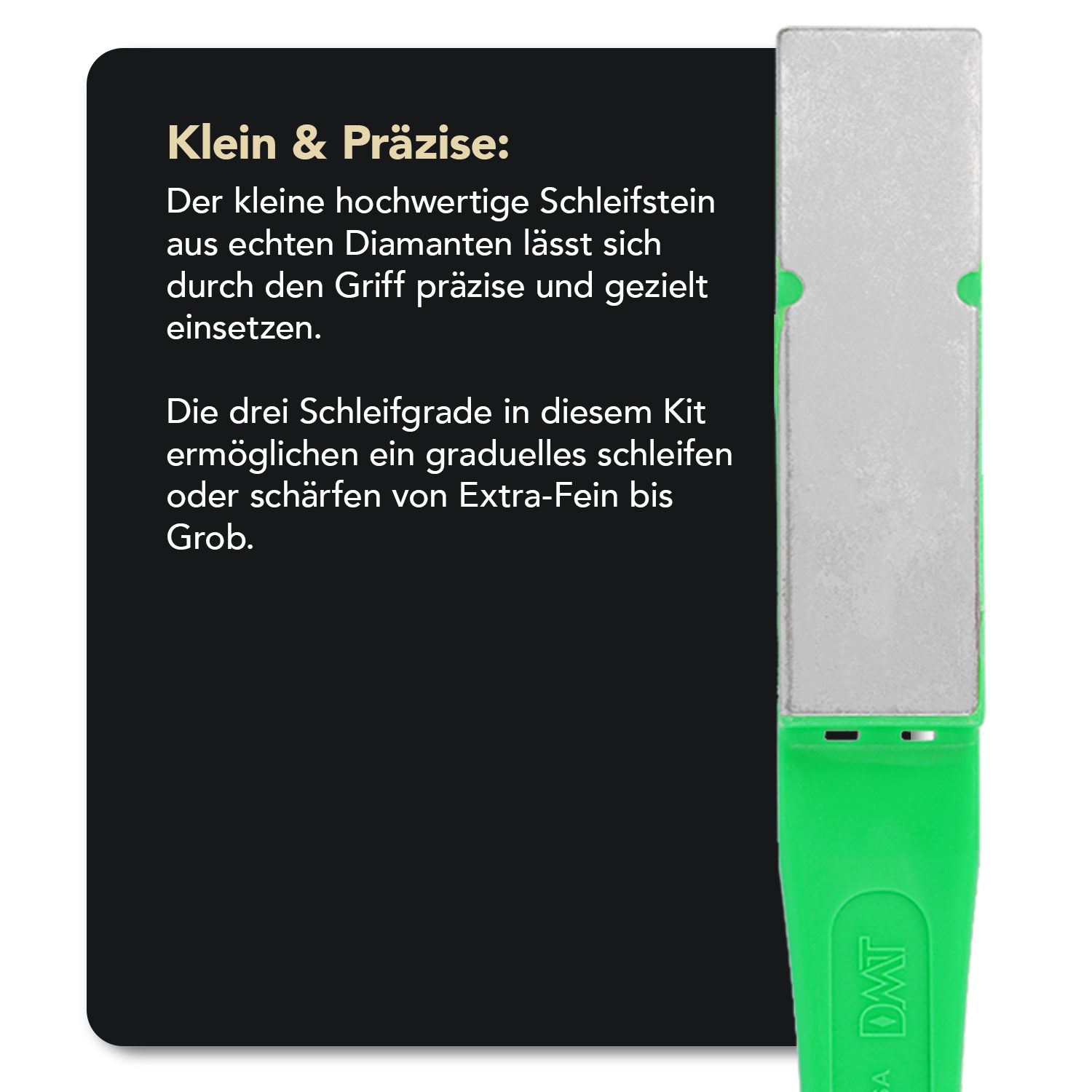 DMT Feile Dia-Sharp® Diamond Mini-Hone® Diamant Schleiffeile Grob, Fein, X-Fein, (Spar-Set, 3 St), Made in USA