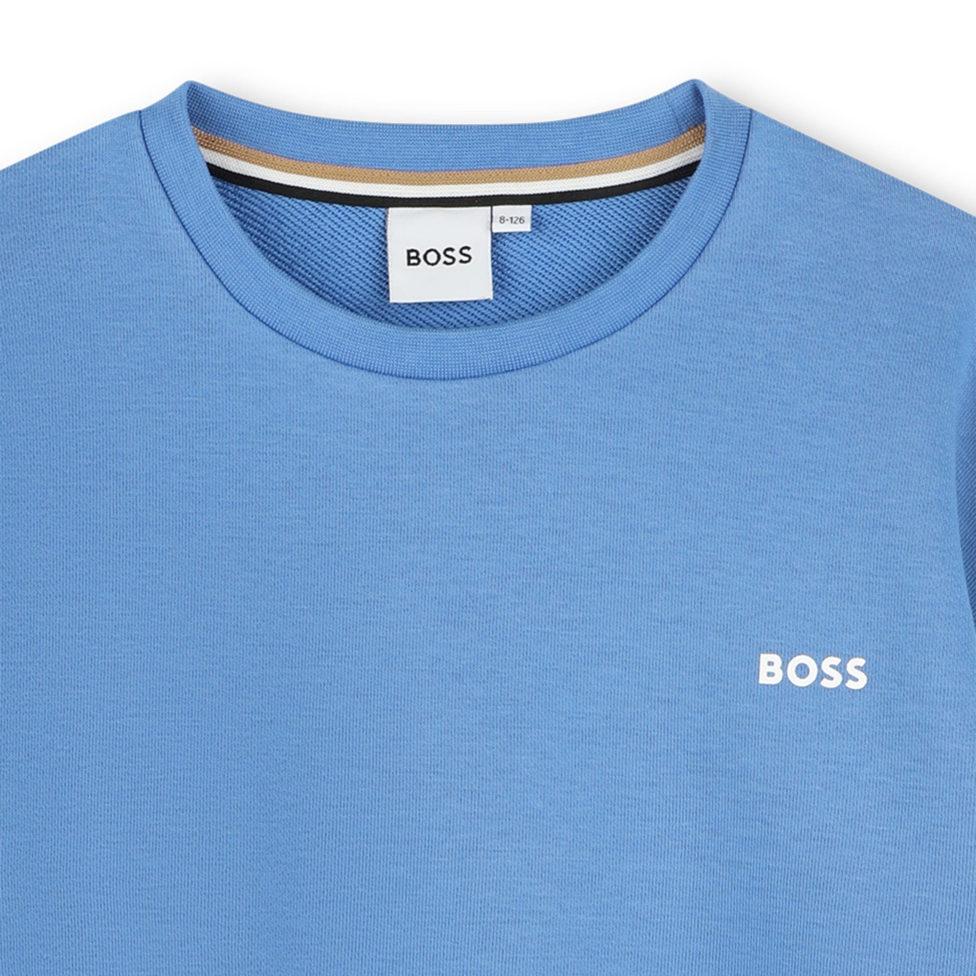 Boss Kidswear Sweatshirt Boss Kidswear Kinder Sweatshirt von Blau, Logo, Rundhals