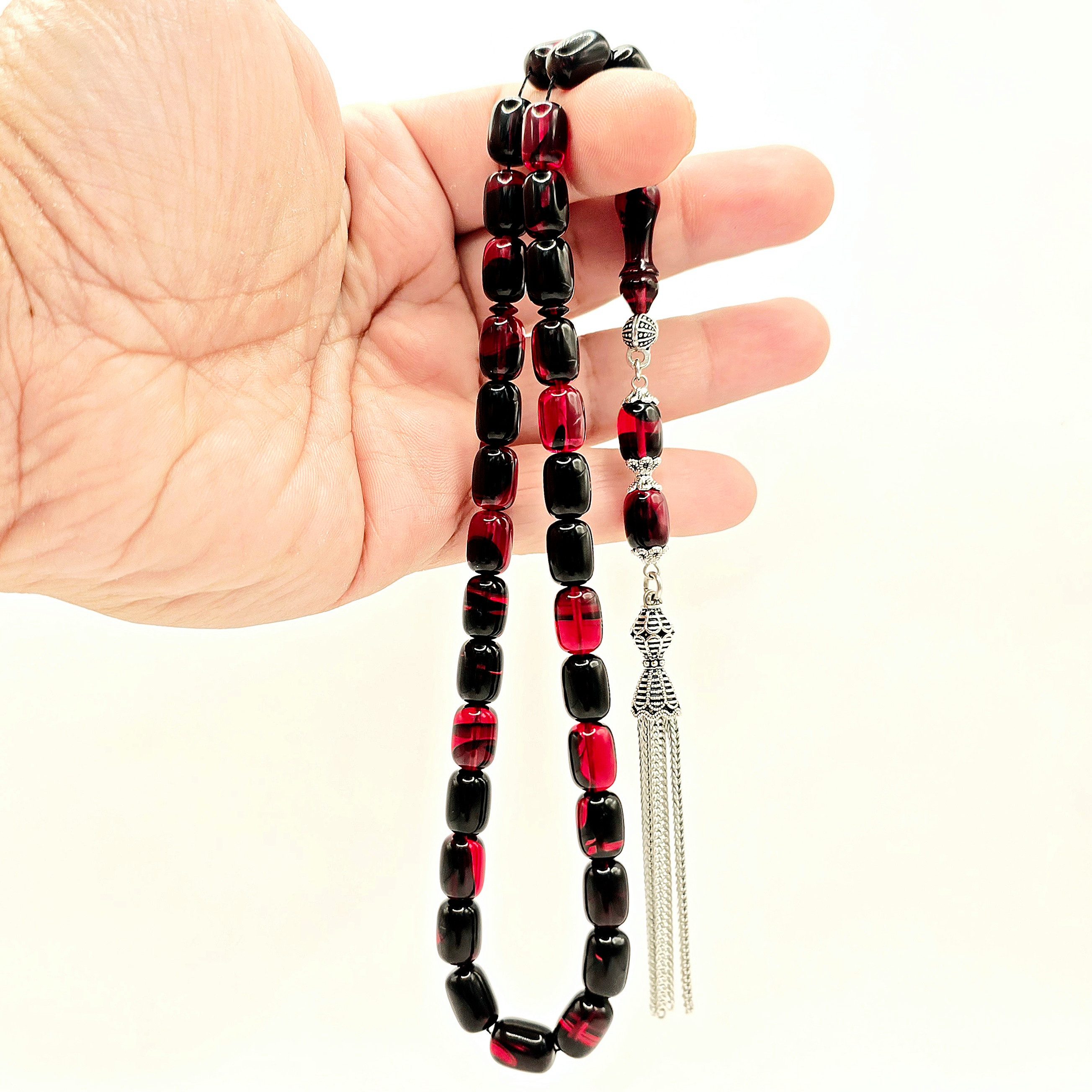 M-Punkt24 Kettenanhänger Tesbih Tespih ZAR KAPSÜL Rosary Prayerbeads Gebetskette Misbaha