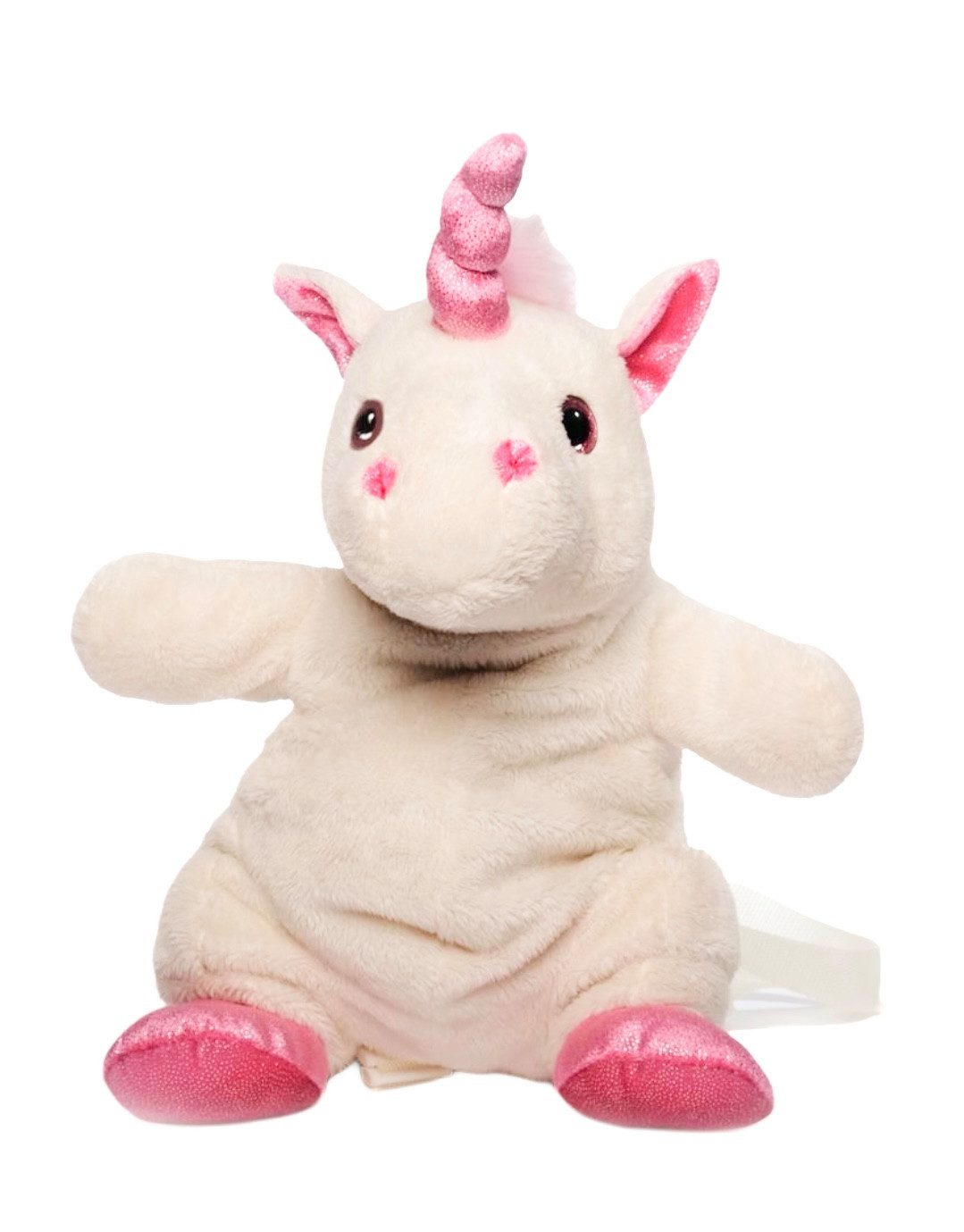 inware Kuscheltier Inware Einhorn-Rucksack 35 cm weiß-pink
