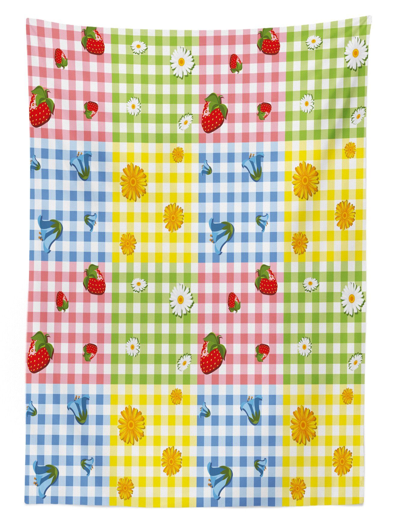 Außen Bunt den Bereich geeignet Beeren Farben, Blumen Abakuhaus Klare Farbfest Picknick Waschbar Für Tischdecke