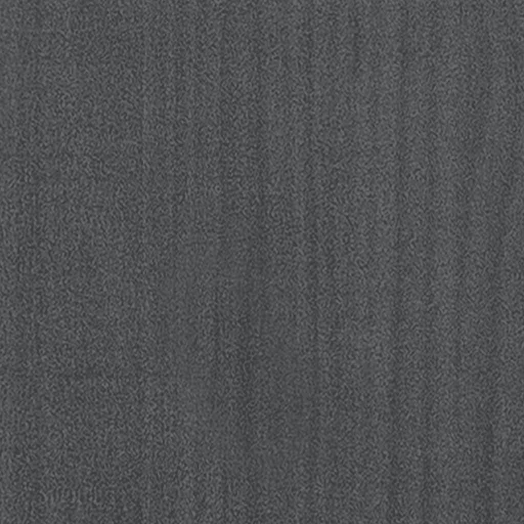 furnicato Bücherregal 2 cm 100x30x70 Fächer Grau Massivholz Kiefer
