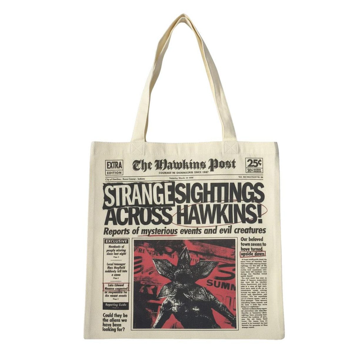 Stranger things Shopper Stranger Things Shopping Bag Tragetasche Stofftasche Einkaufstasche