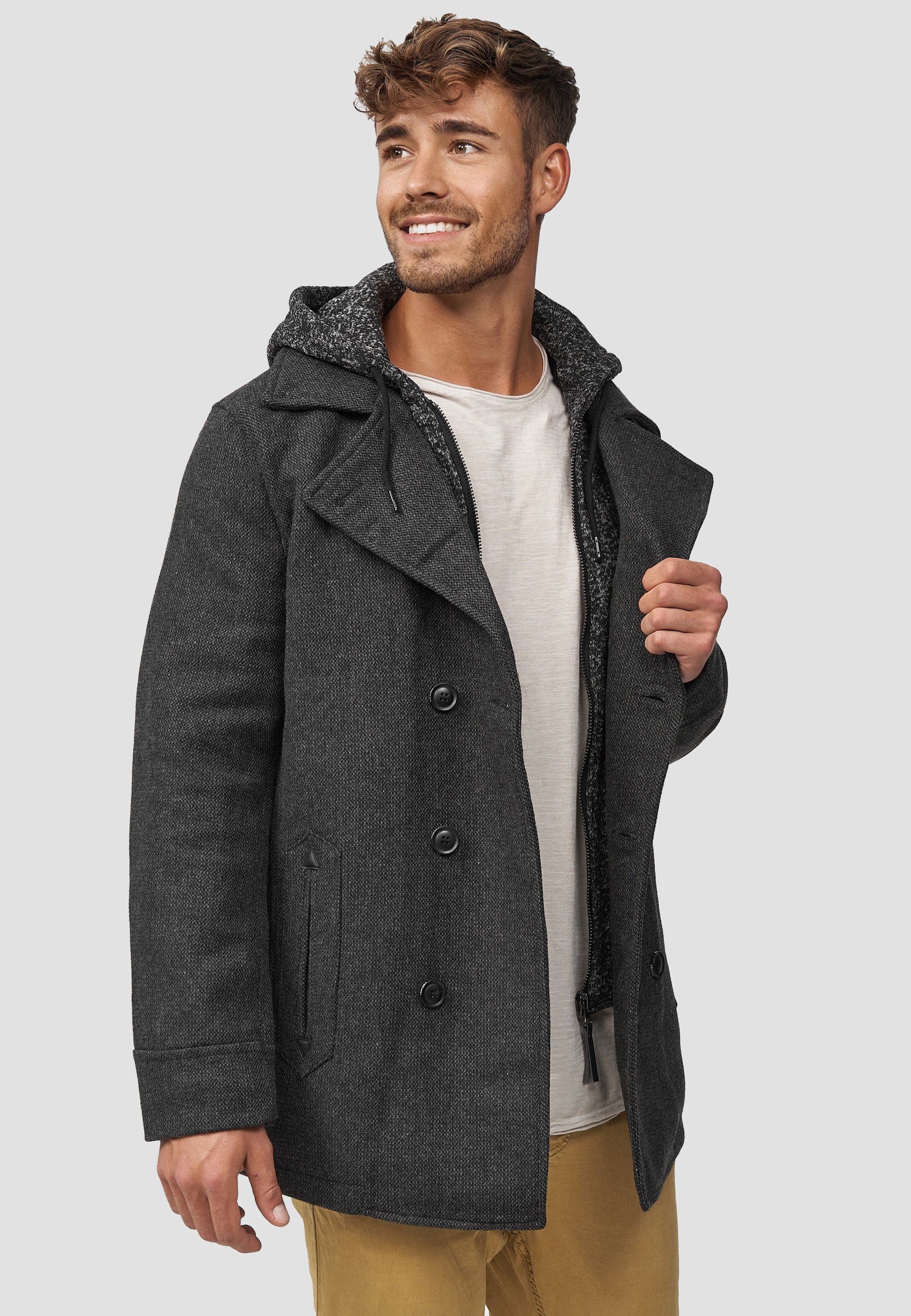 Indicode Kurzmantel Herren Cliff Mantel Winter Herrenmantel