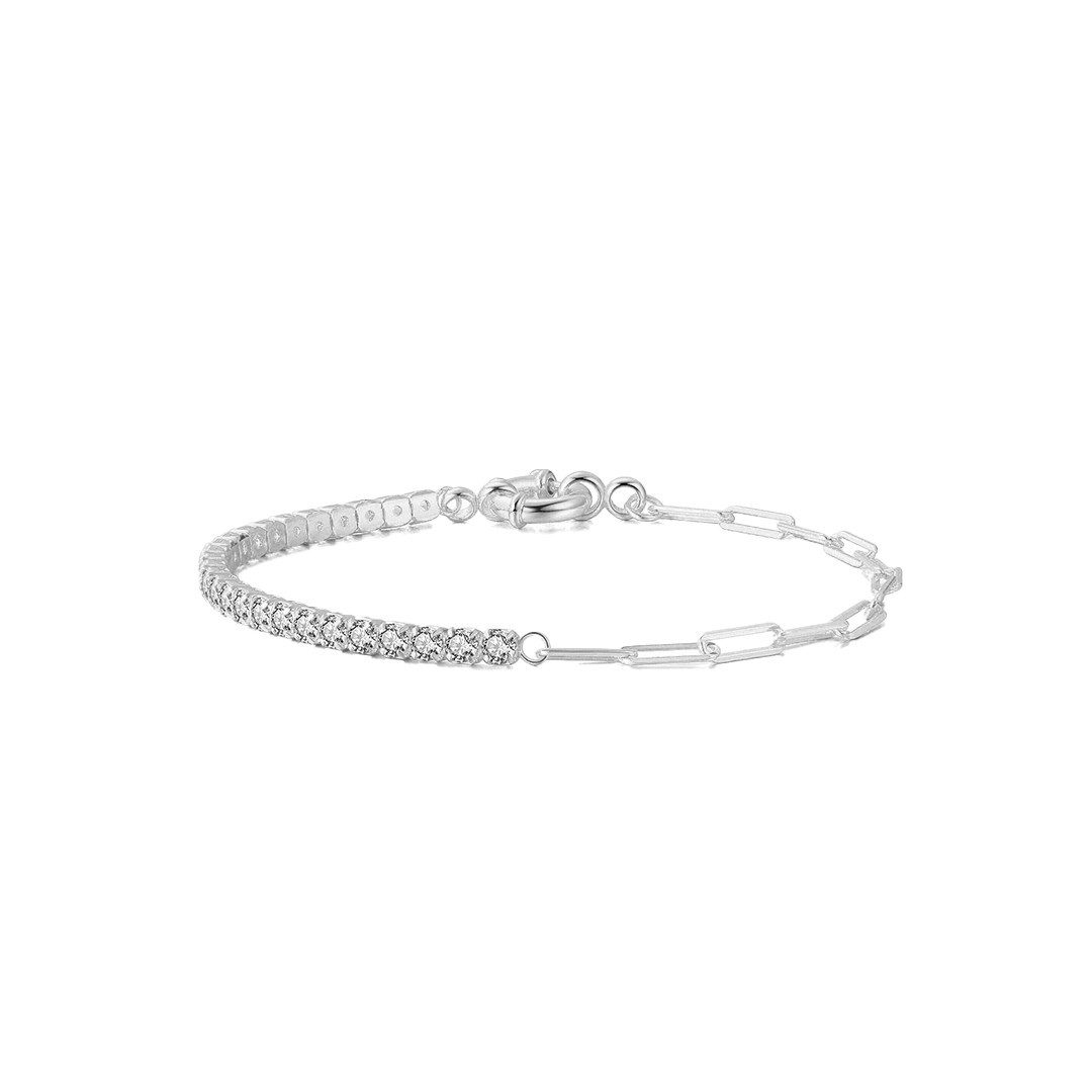 Suzan Gold Tennisarmband Suzan Gold® 925 Silber Tennisarmband für Damen mit Zirkonia &