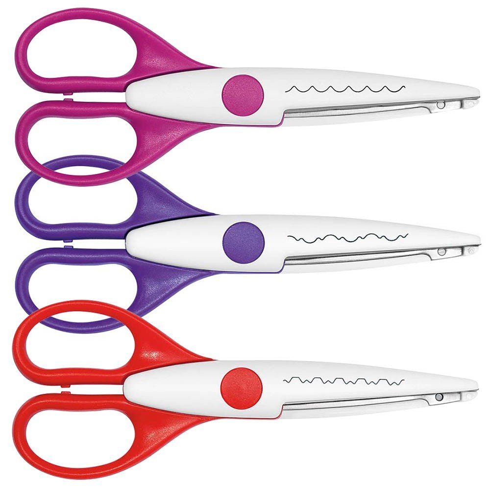 WEDO Tafel WEDO 77.19303 Konturenscheren-Set pink, violett, rot