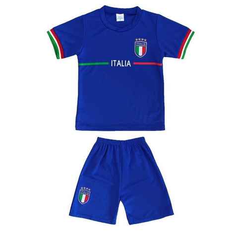 Fashion Boy Fußballtrikot Fussball Fan Set Italia, Italien, Trikot + Shorts JS178 (Set)