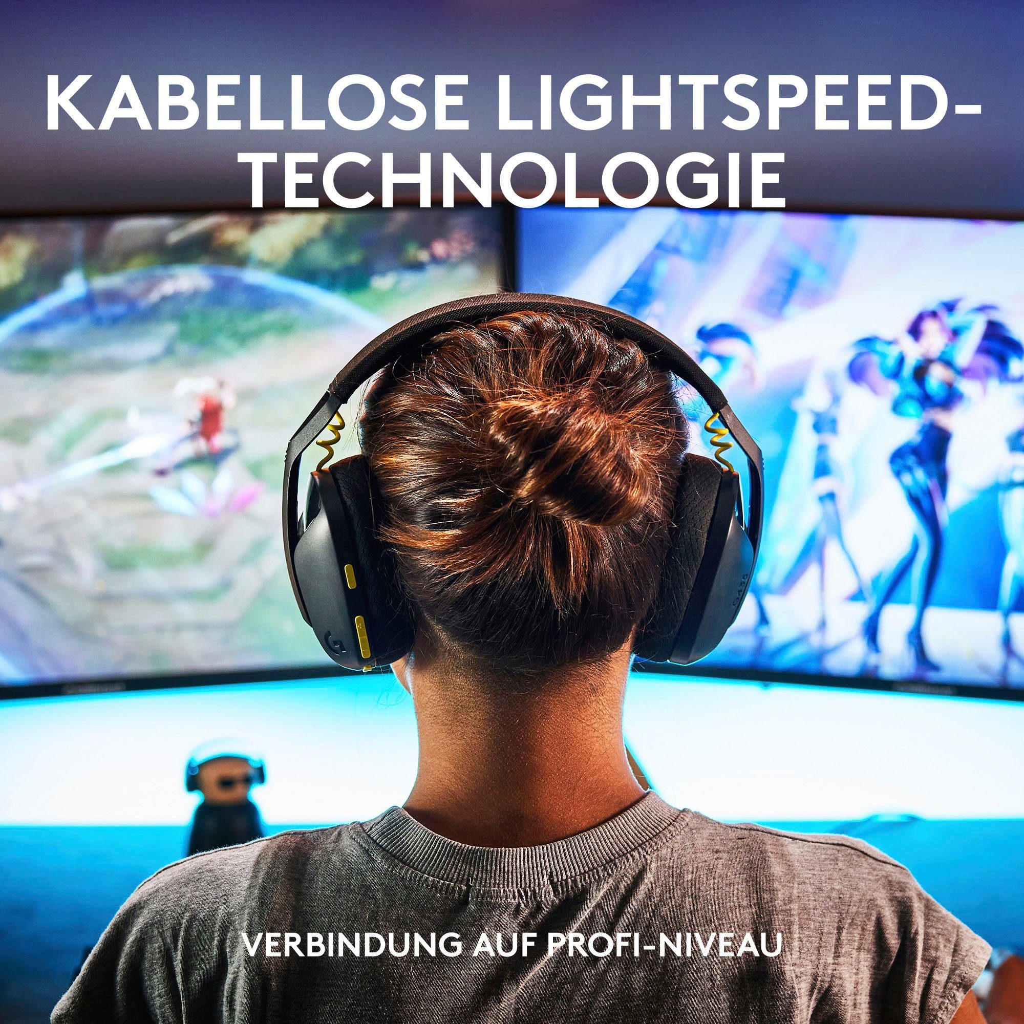 Logitech G G435 LIGHTSPEED Wireless-Headset (Bluetooth,18h Akku, Dolby Atmos, PC, PS4, PS5)