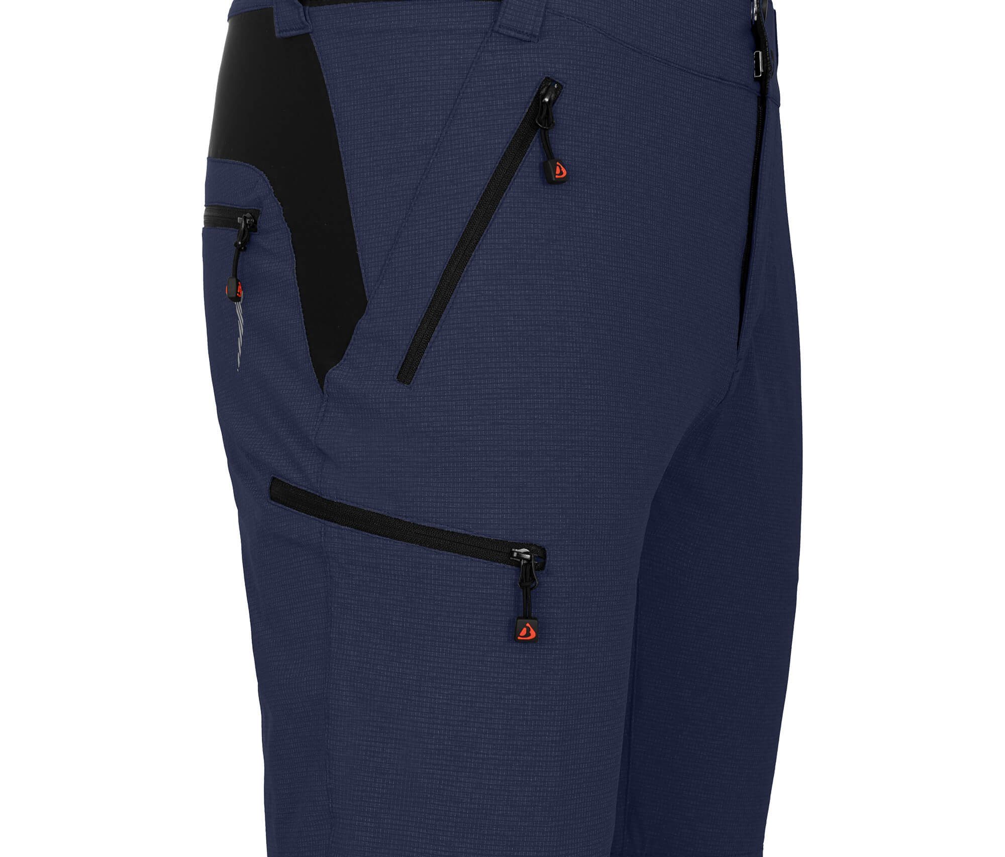 Fahrradhose PORVOO Bermuda (mit gepolsterter Innenhose) Herren Radshorts, robust, elastisch, Normalgrößen, peacoat blau