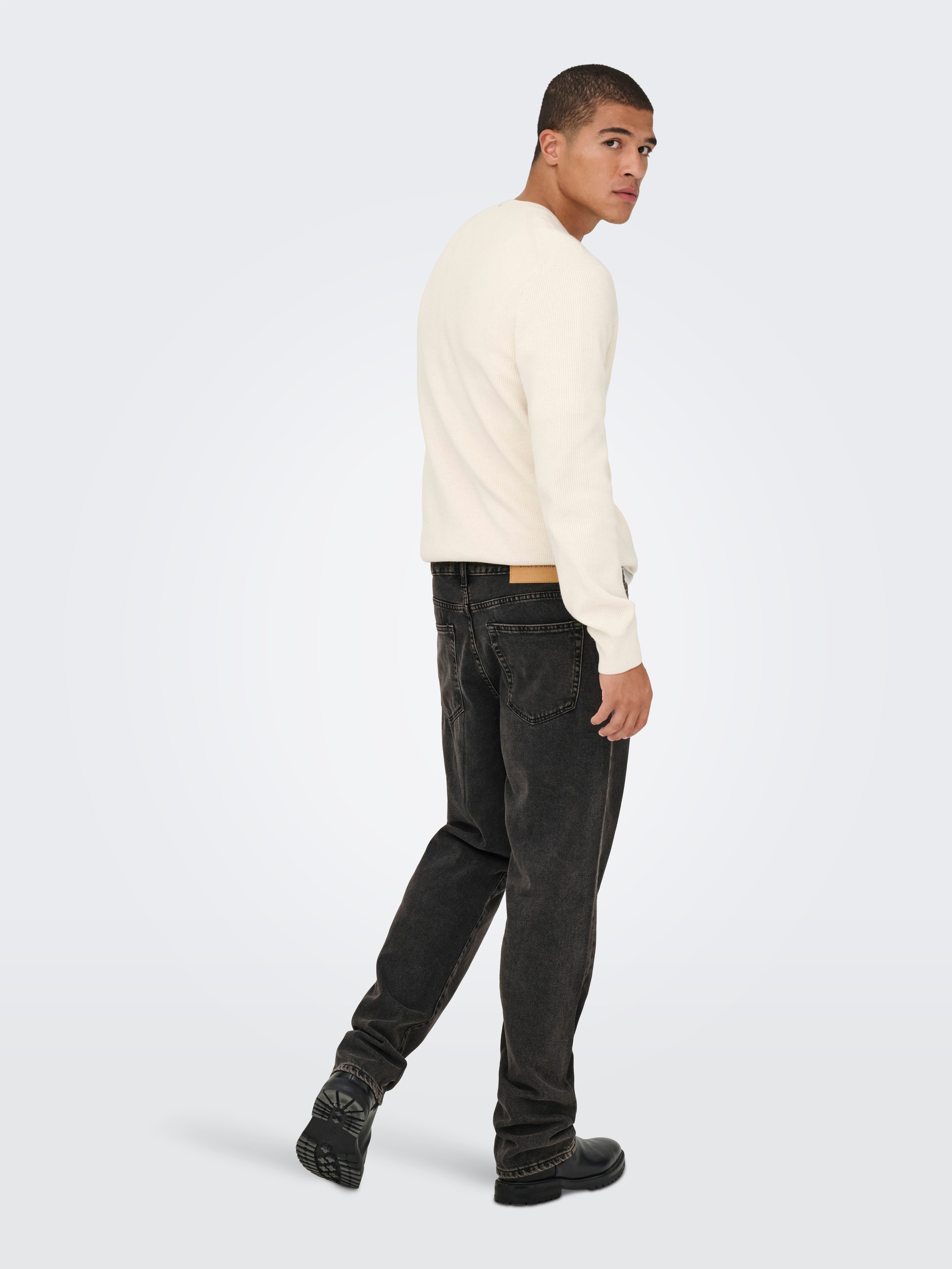 ONLY & SONS Regular-fit-Jeans ONSEDGE STRAIGHT BOX TAI DNM MU OTL