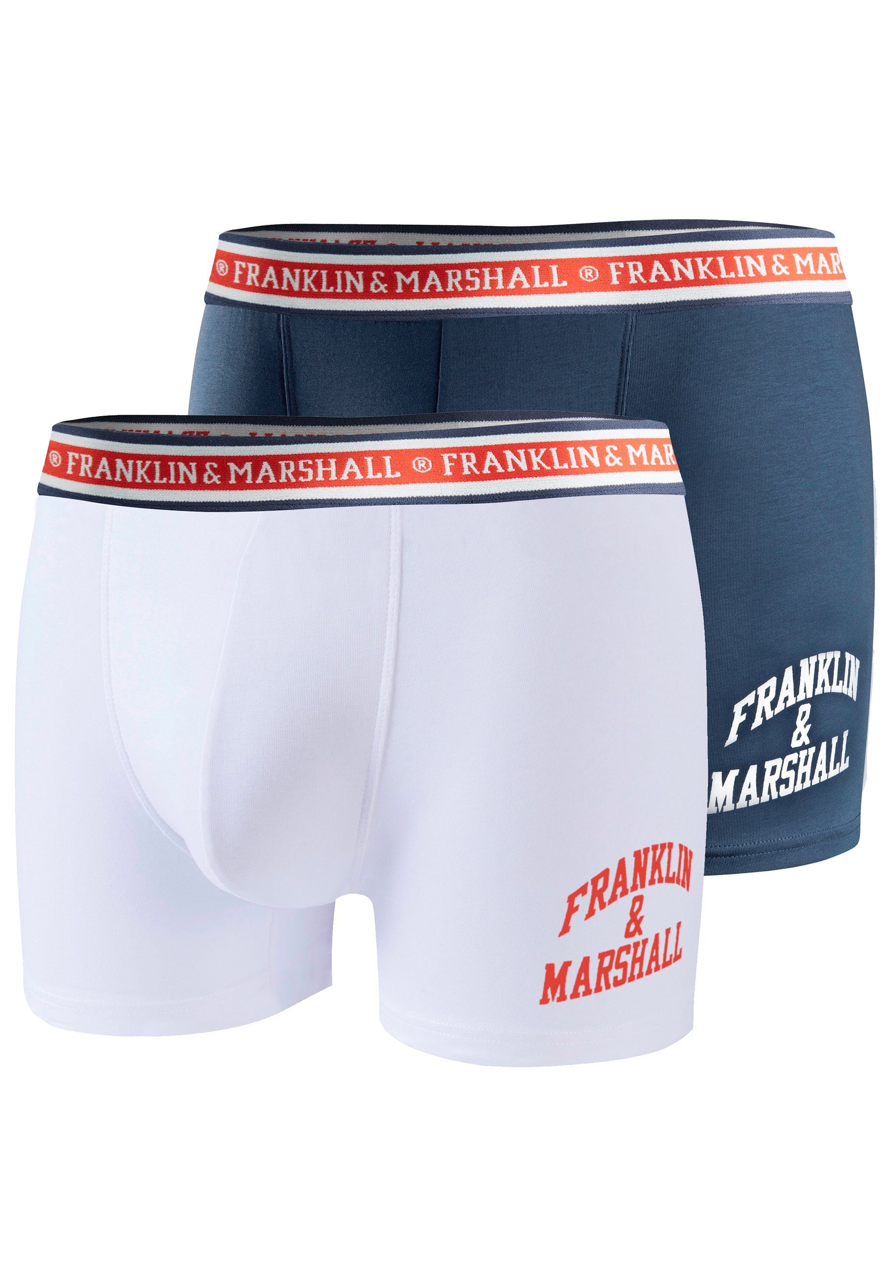 FRANKLIN AND MARSHALL Boxershorts Summer Storm (1-St) Weiß