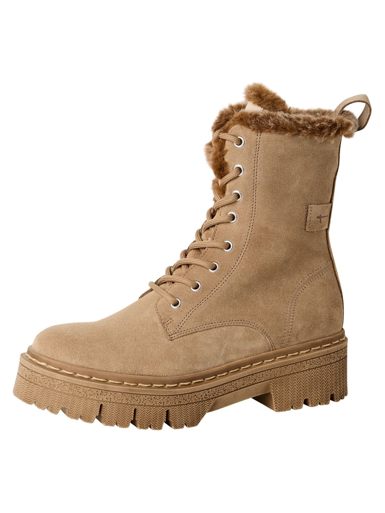 Removable Sock aus Leder Blockabsatz 1-26240-45 Winterstiefelette
