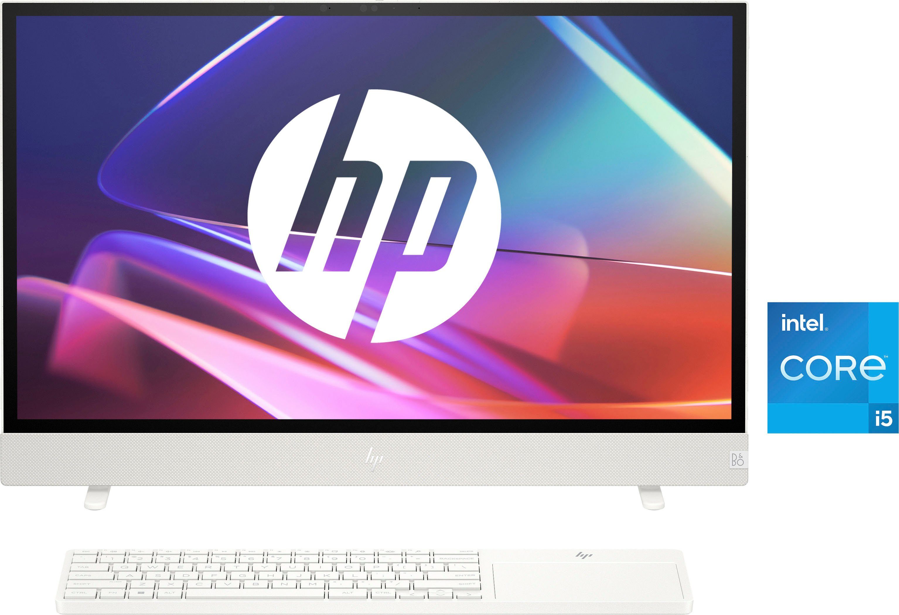 HP 24-cs0000ng All-in-One PC (23,8 Zoll, Intel Core i5 1335U, Intel UHD Graphics, 16 GB RAM, 512 GB SSD)