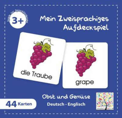 Schulbuchverlag Anadolu Spiel, Mein Zweisprachiges Aufdeckspiel, Obst und Gemüse, Englisch...