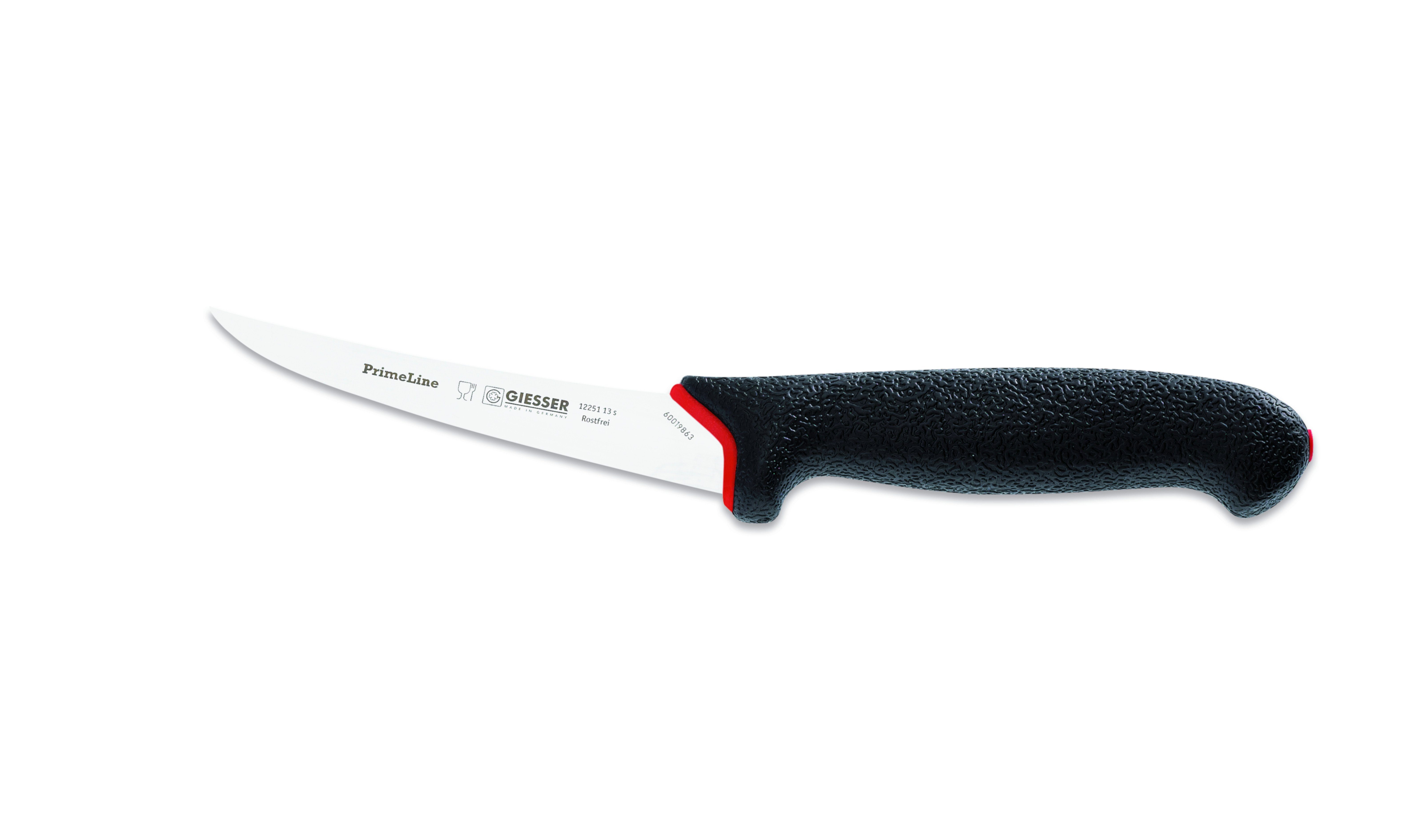 GIESSER Ausbeinmesser Fleischermesser 12250 13/15, PrimeLine, scharf, rutschfest, weicher Griff, sicherer Griff