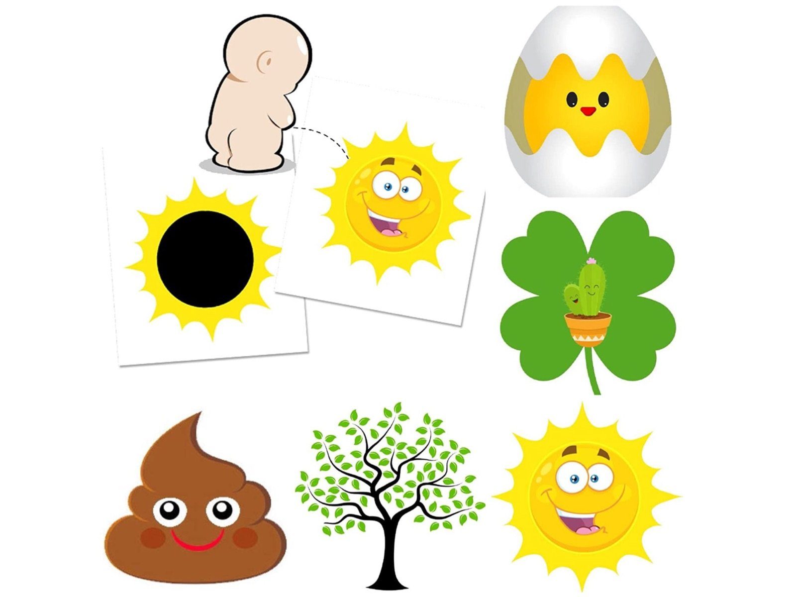 LK Trend & Style Наклейки Aufkleber für Töpfchen oder WC. Zaubersticker, der Наклейки ändert sein Bild