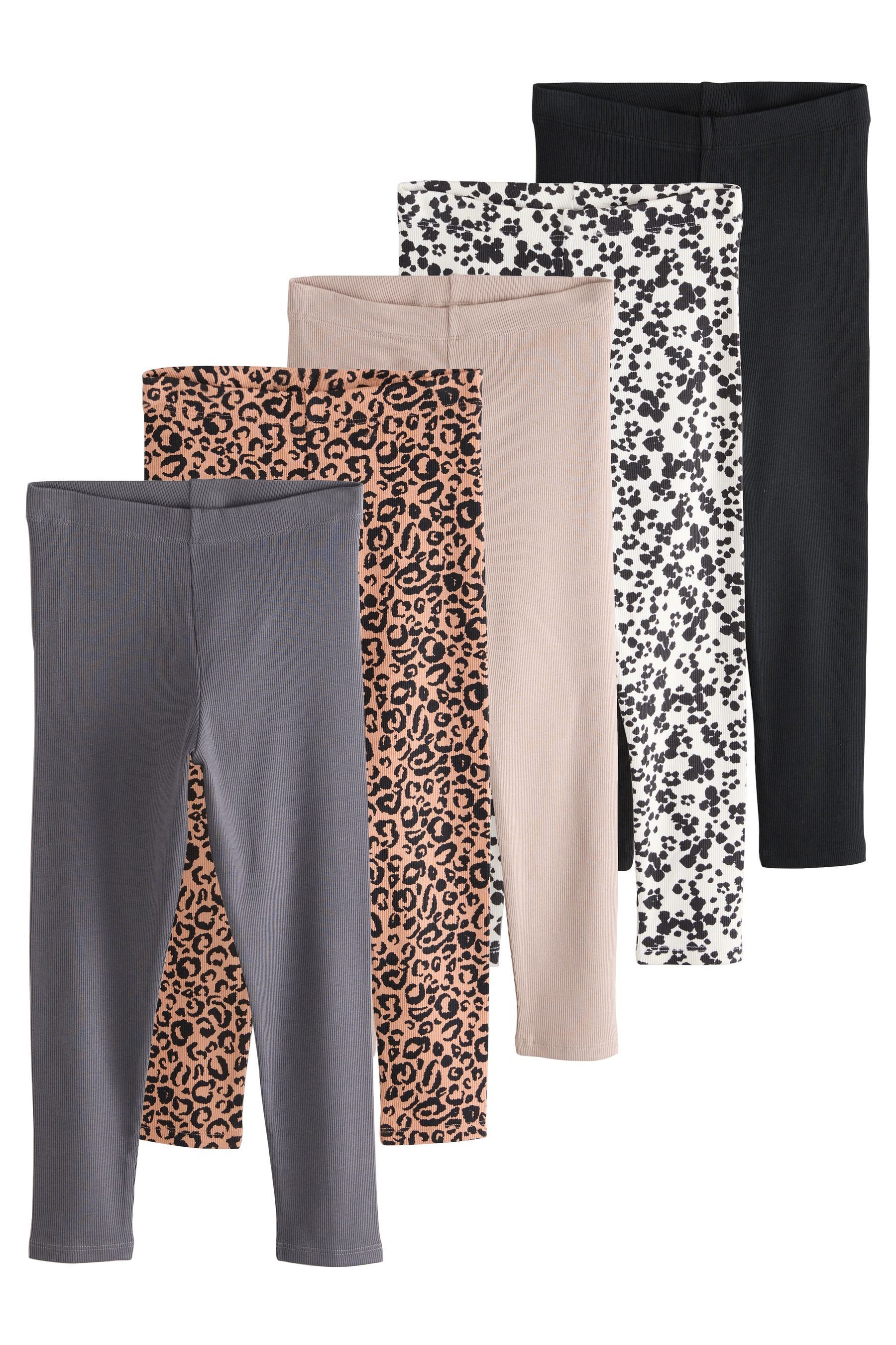 Next Леггинсы Gerippte Леггинсы im 5er-Pack (5-tlg)