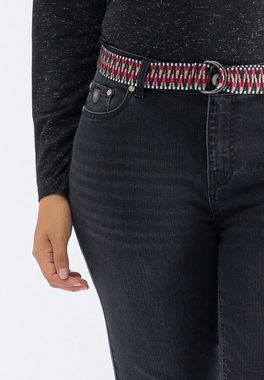 October Bequeme Jeans mit integriertem Gürtel