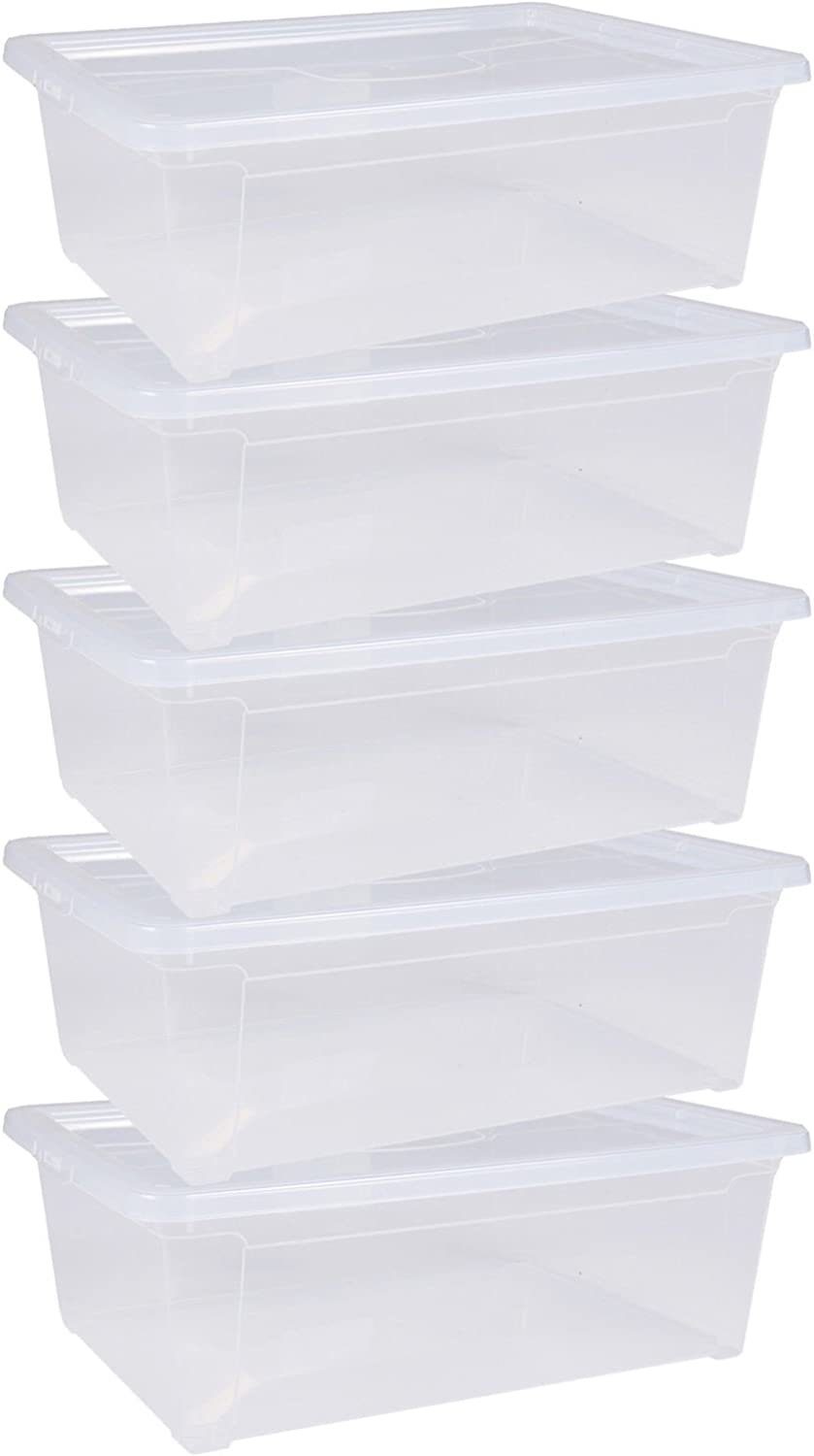 ONDIS24 Aufbewahrungsbox Aufbewahrungsbox Lagerbox Allzweckbox Easy M (5 St), 11 liter