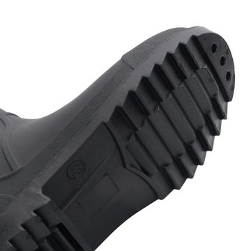 vidaXL Wathose Gummistiefel Schwarz Größe 42 PVC