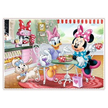 Trefl Puzzle 4 in 1 Puzzle - Disney Minnie Mouse (Kinderpuzzle), 19 Puzzleteile