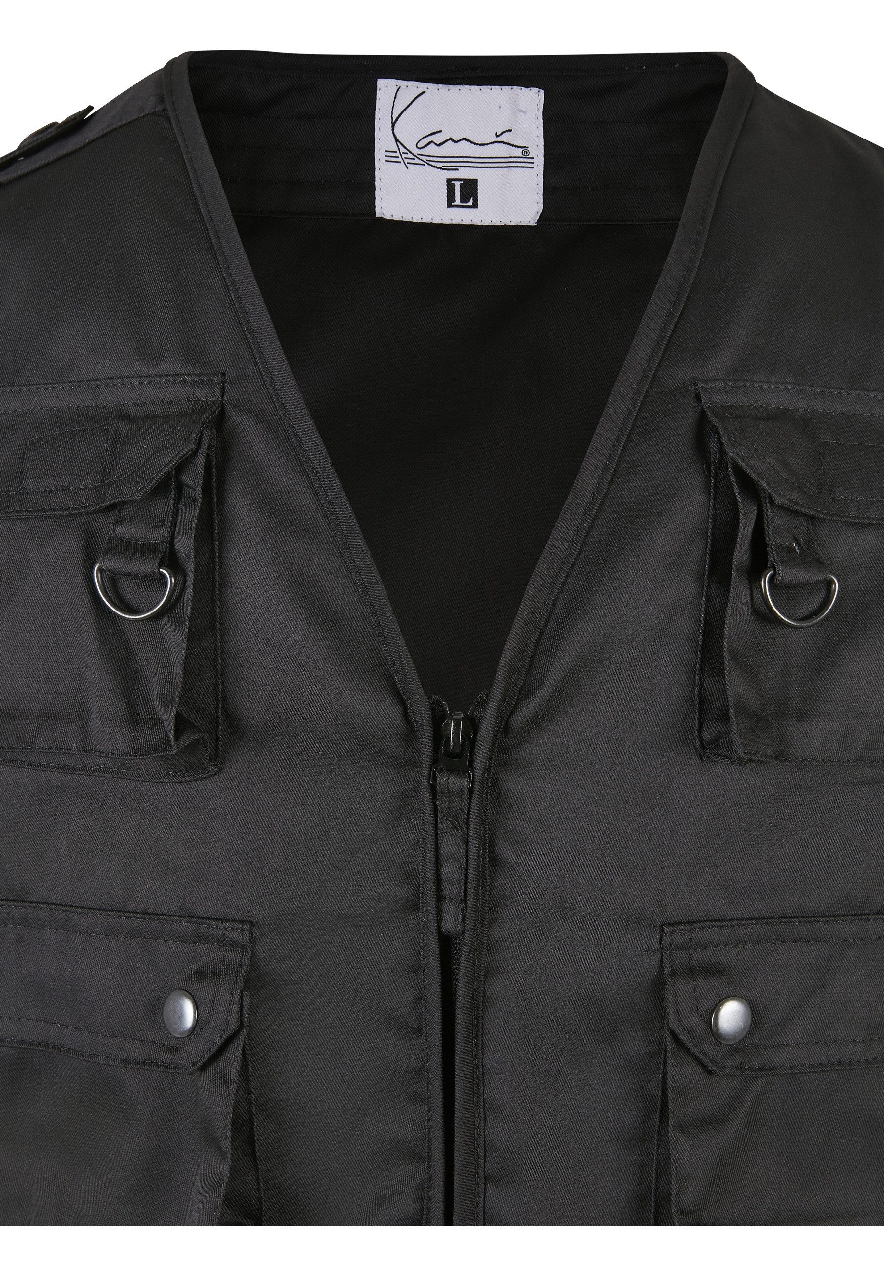 Karl Kani Steppweste Karl Kani KK Small Signature Vest black (1-tlg)