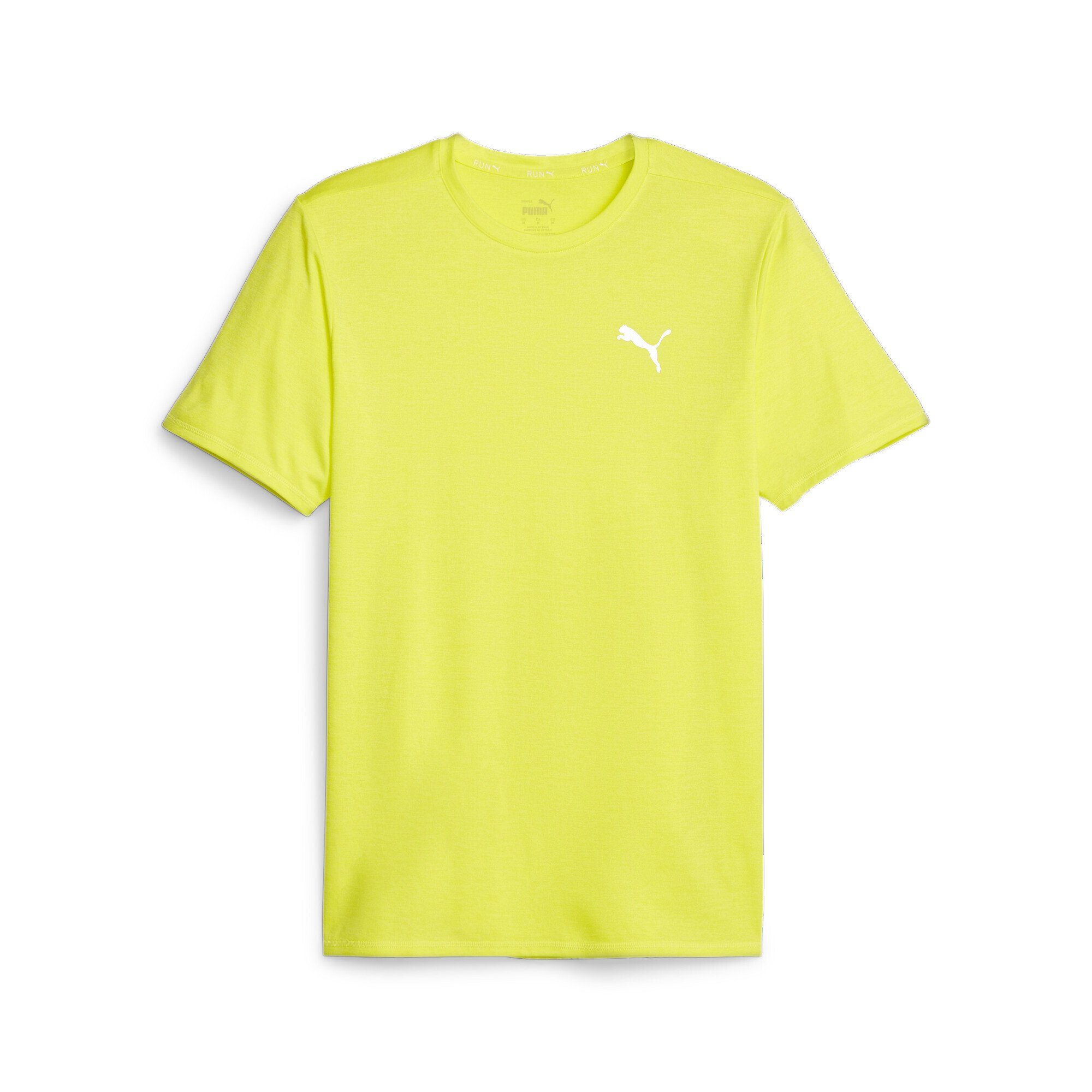 PUMA Laufshirt Run Favourite Heather Running T-Shirt Herren Yellow Burst Heather