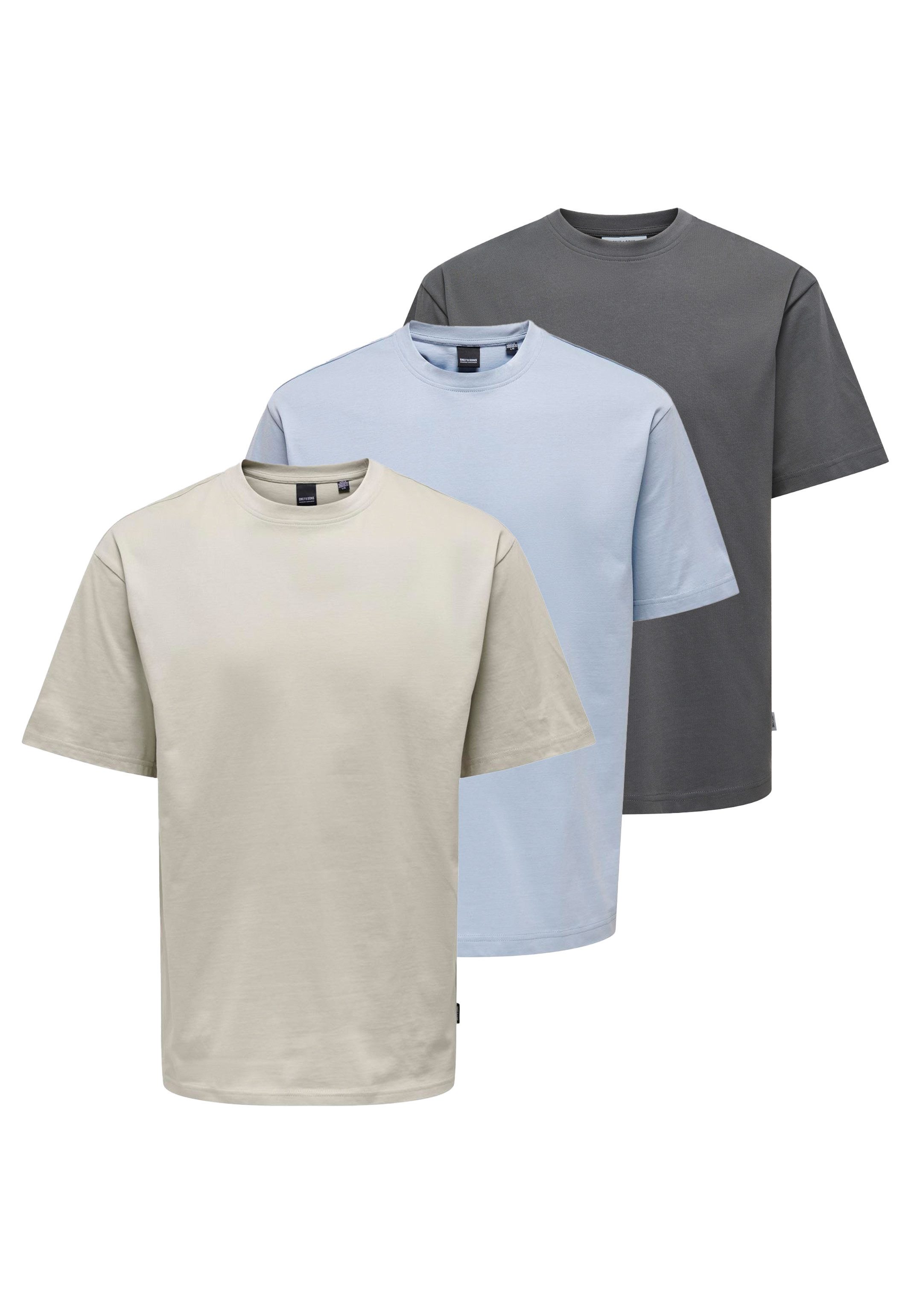 ONLY & SONS T-Shirt 3er Pack günstig online kaufen