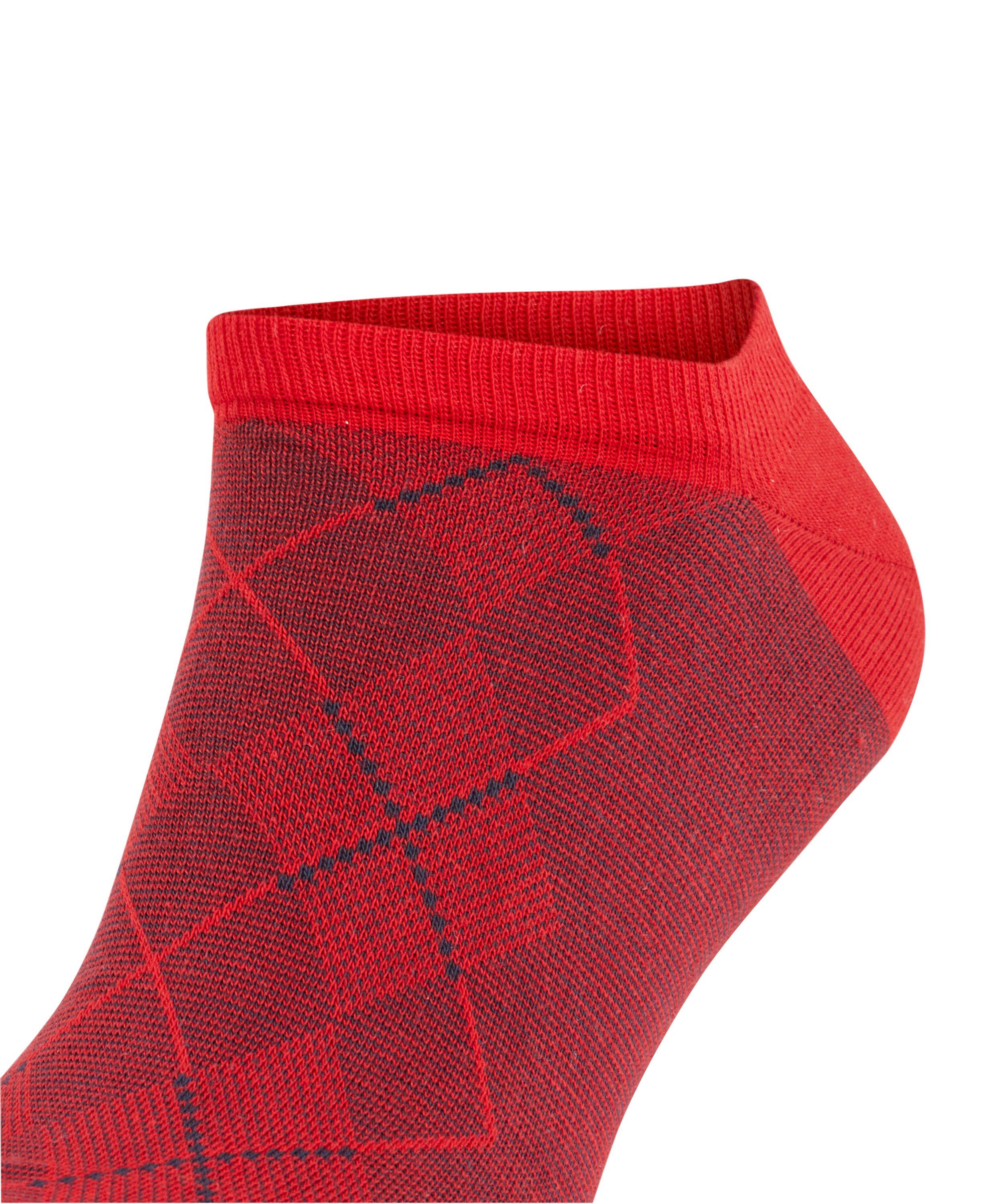 (1-Paar) Carrington mit red (8281) Sneakersocken eingestricktem Burlington Logo