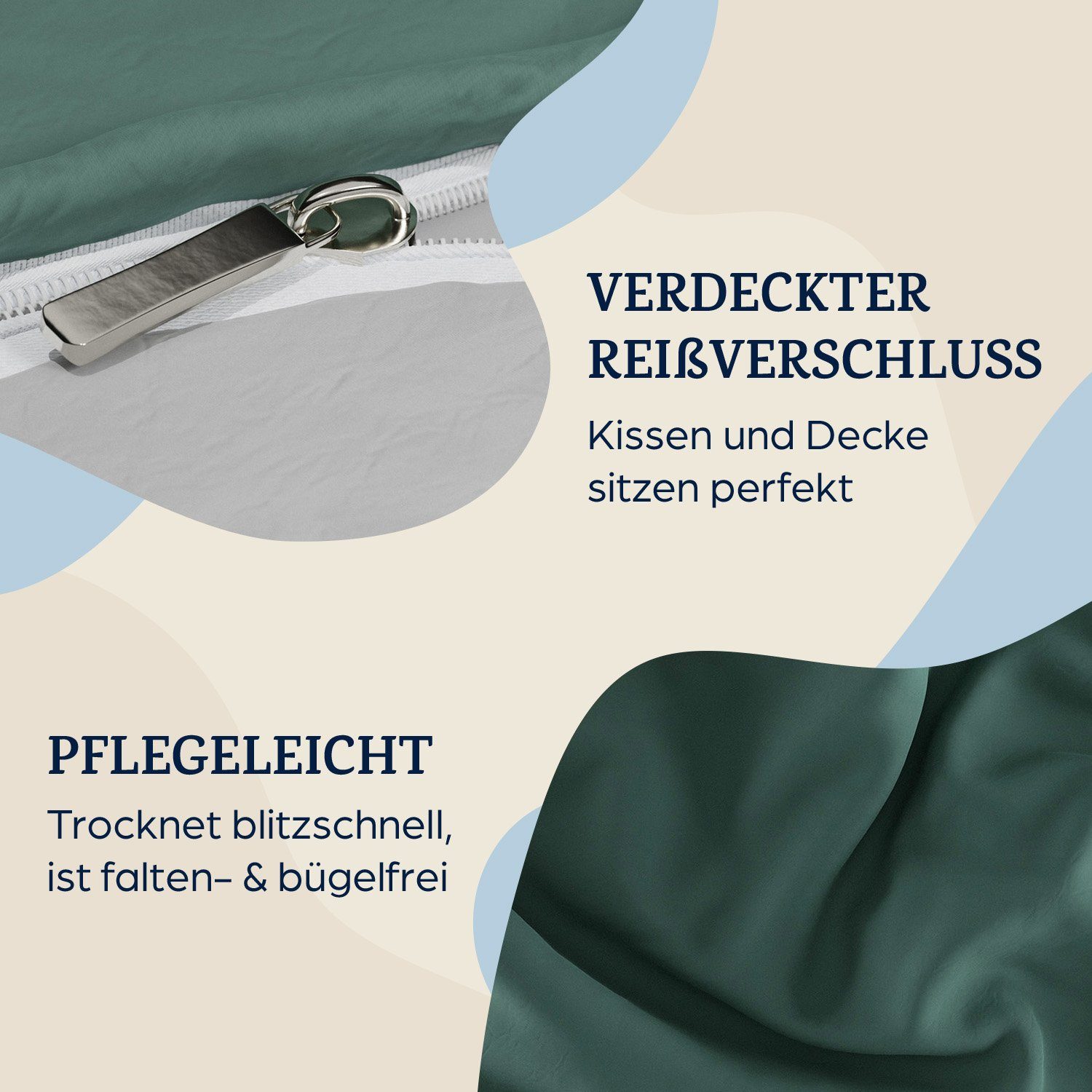 sleepwise Bettwäsche Soft Wonder-Edition Bettwäsche, Mikrofaser-Fleece, 3 teilig – Bild 3 von 5