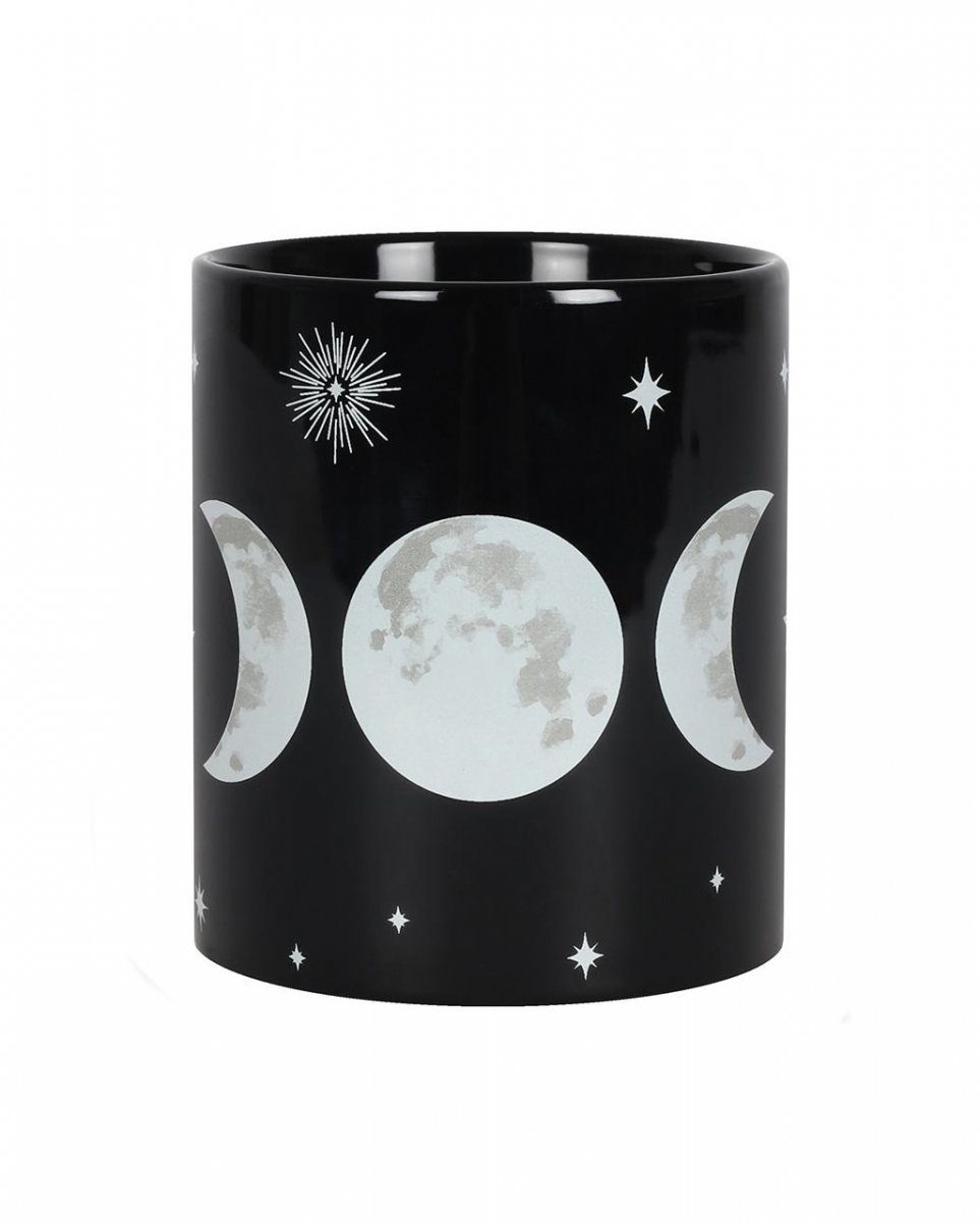 mit Triple Kaffeebecher Horror-Shop Moon Dekofigur Motiv Schwarzer