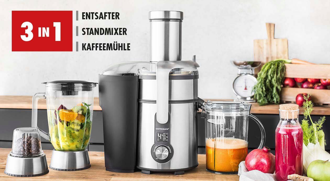 Gastroback Entsafter Design Multi Juicer Digital Pro 40153, 1300 W