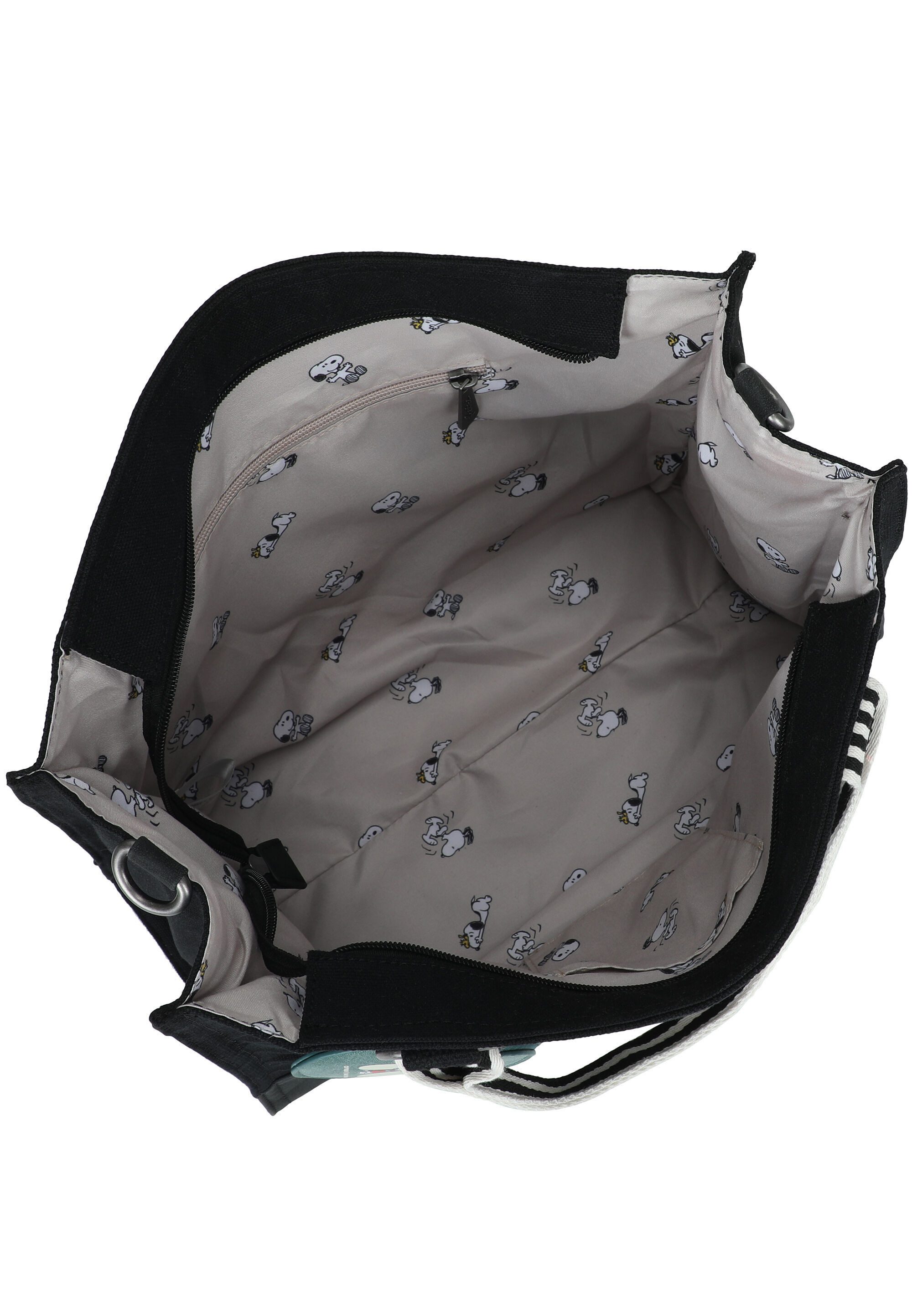 Fritzi aus Preußen Shopper PeanutsTM x fritzi Tote Bag Cool Black, mit Peanuts-Motiv – Bild 4 von 5