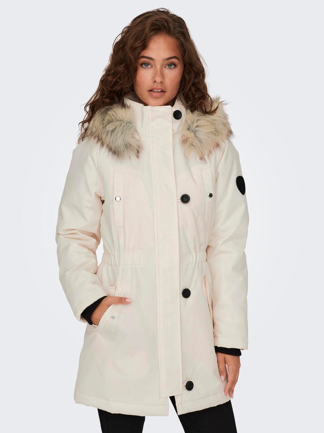 ONLY Parka ONLIRIS FUR WINTER PARKA LIFE CC OTW mit verdeckter Knopfleiste günstig online kaufen