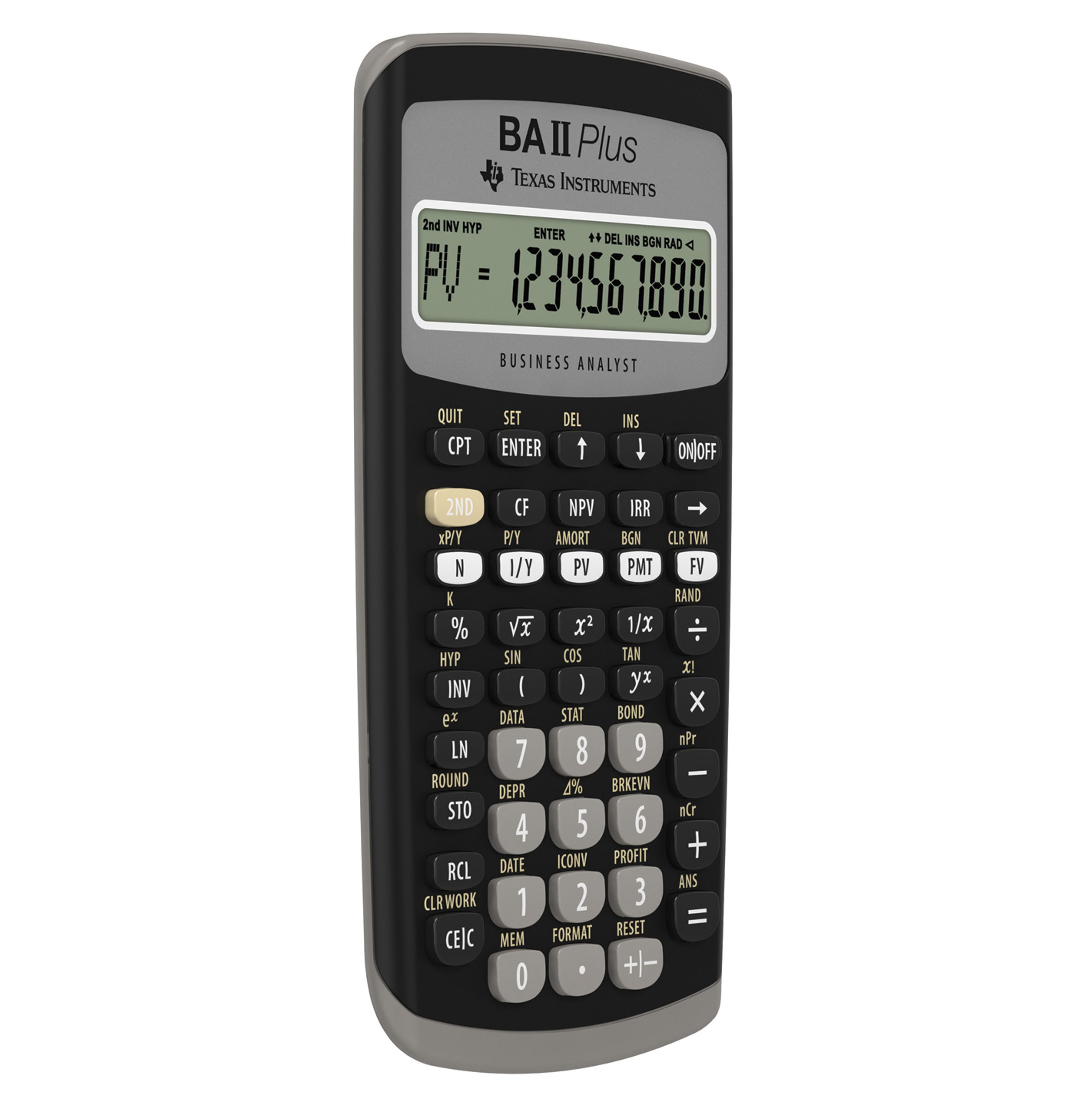 Texas Instruments Taschenrechner TI-BA II Plus™, Finanztaschenrechner, 10-stelliges Display