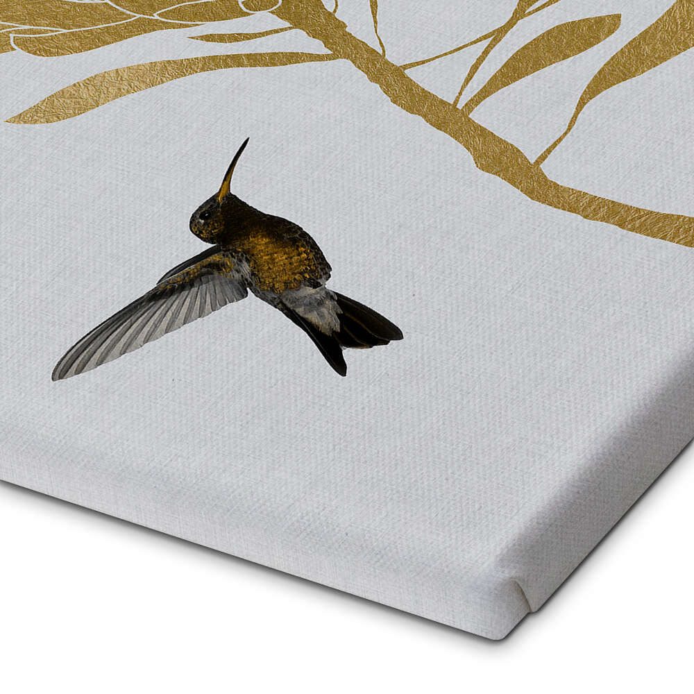 Posterlounge Wandbild Kolibri & Blume I, Orara Studio, erhältlich als Poster, Leinwandbild, Wandsticker oder Acrylglasbild