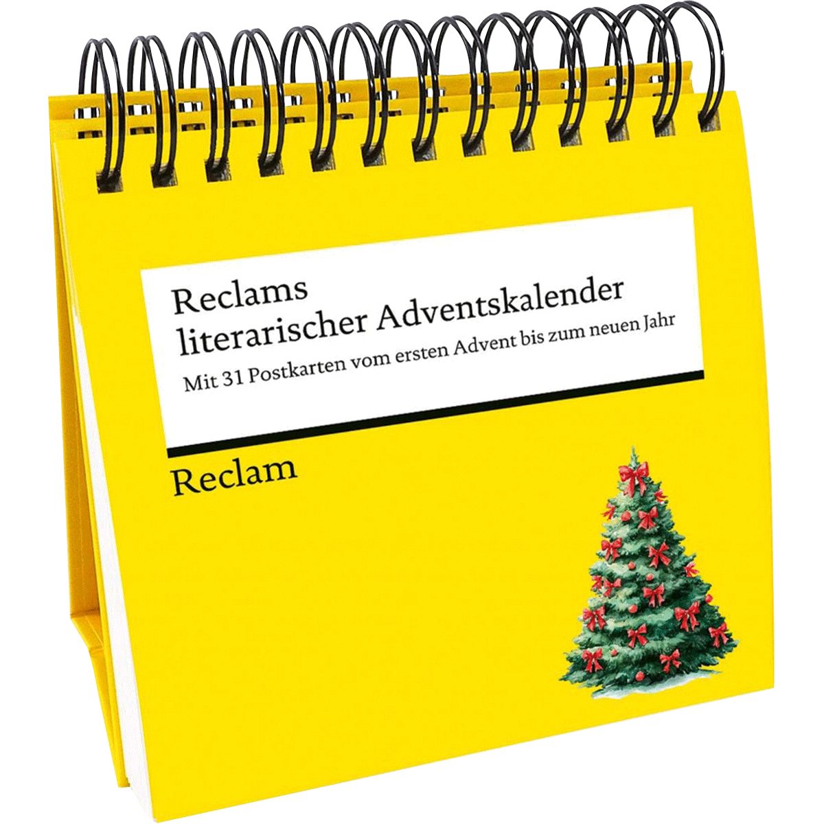 Wandkalender Reclams literarischer Adventskalender. Mit 31 Postkarten vom ersten