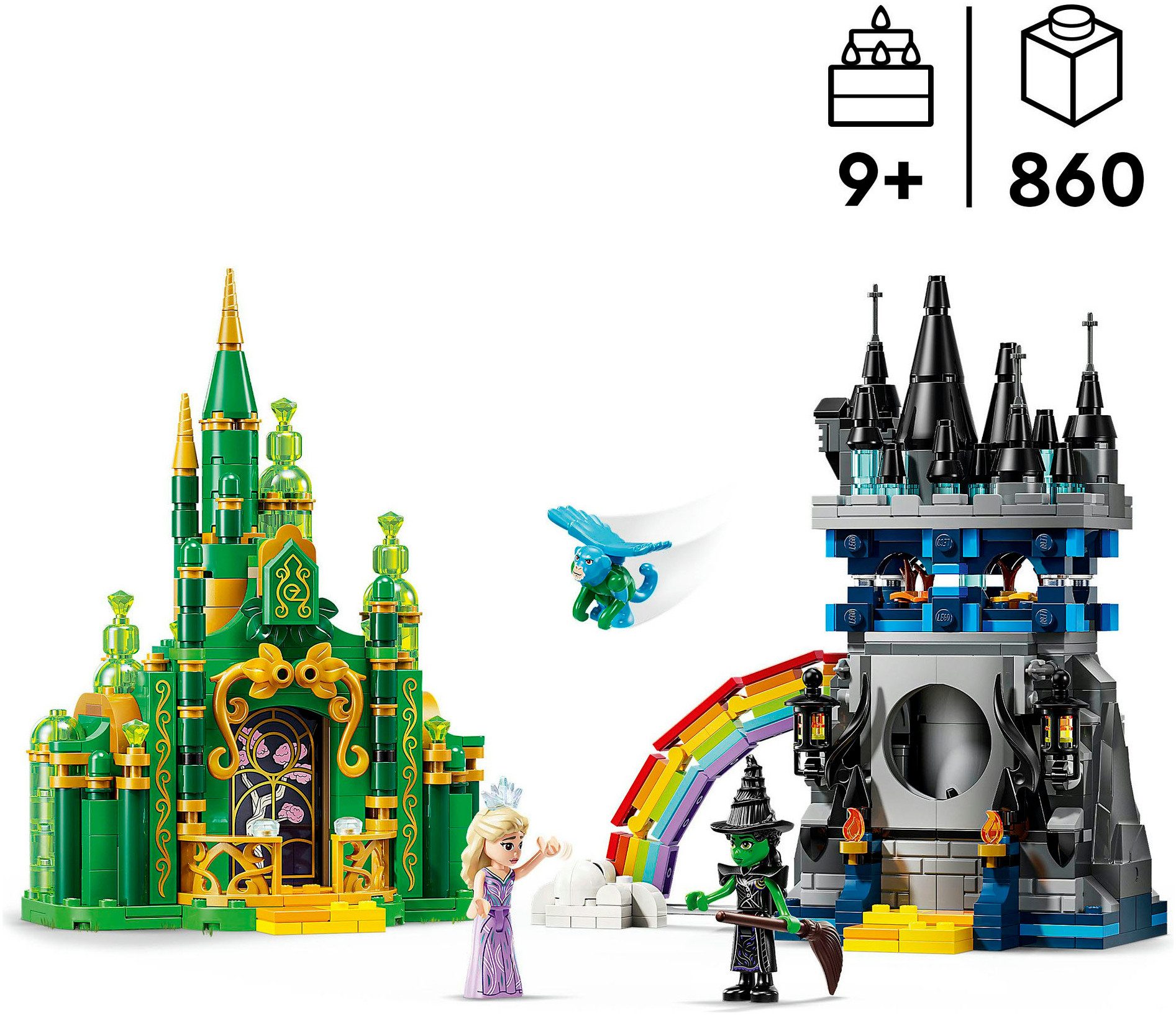 LEGO® Emerald City & Kiamo Ko Castle (75689), LEGO Wicked Konstruktionsspielsteine, (860 St), Made in Europe – Bild 3 von 5